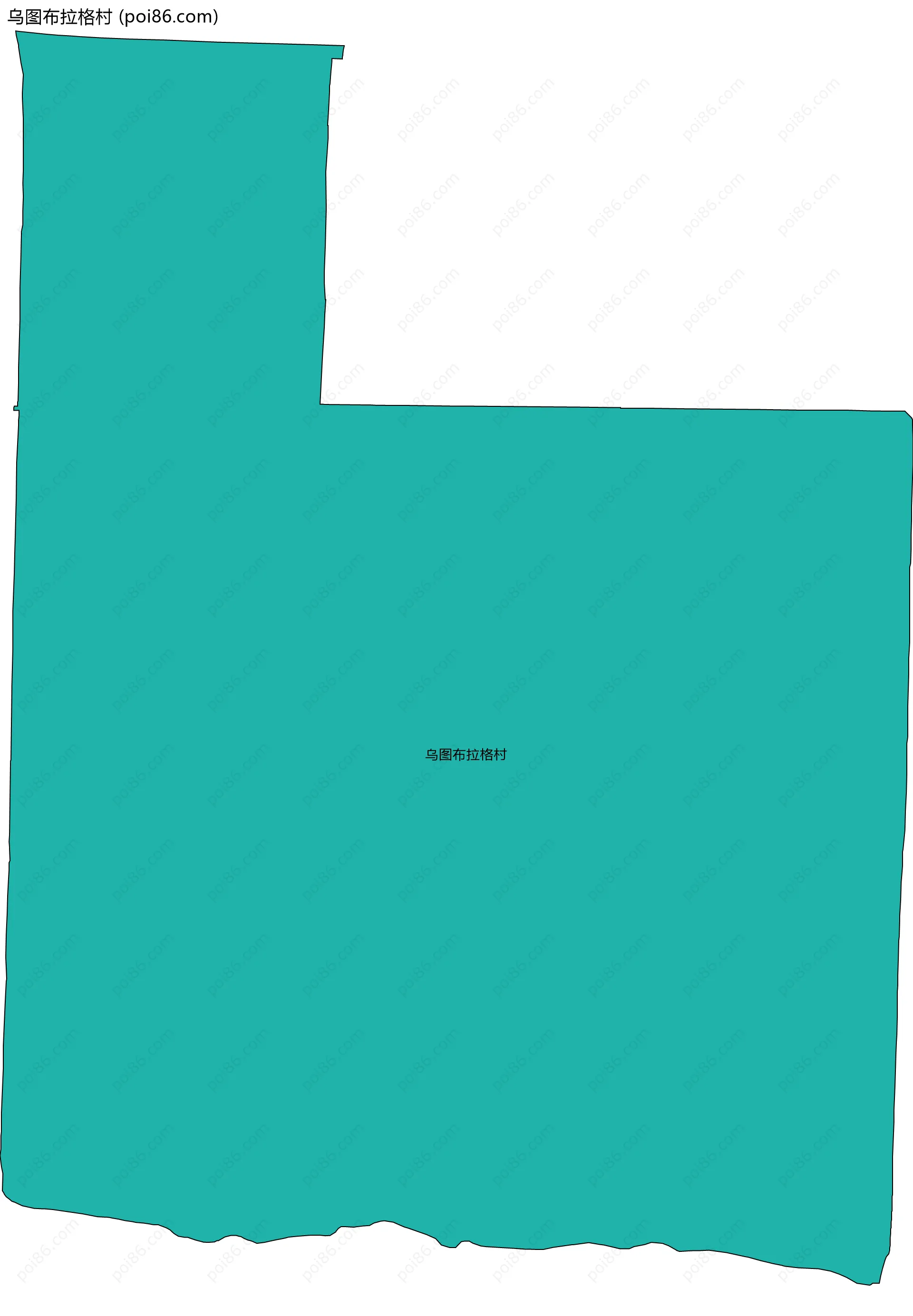 乌图布拉格村边界地图