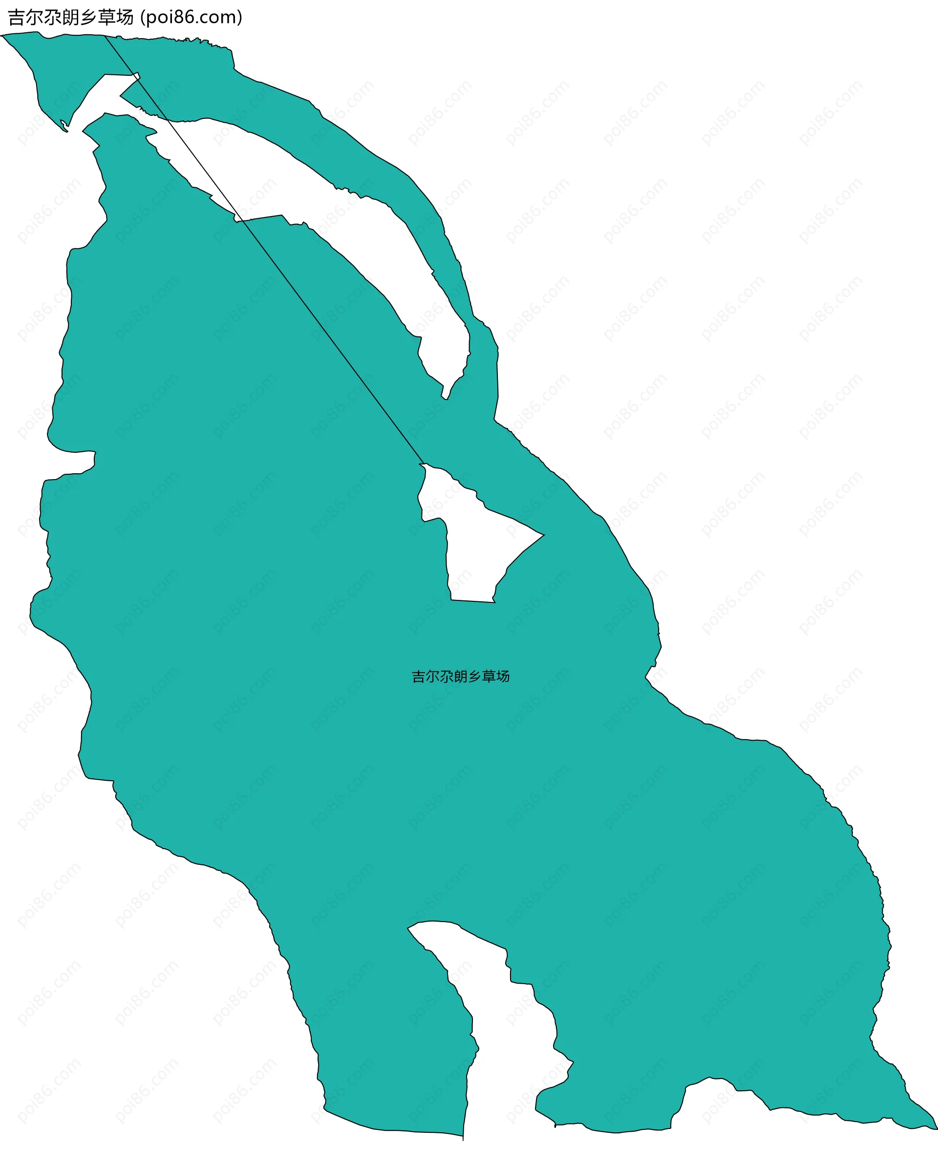 吉尔尕朗乡草场边界地图