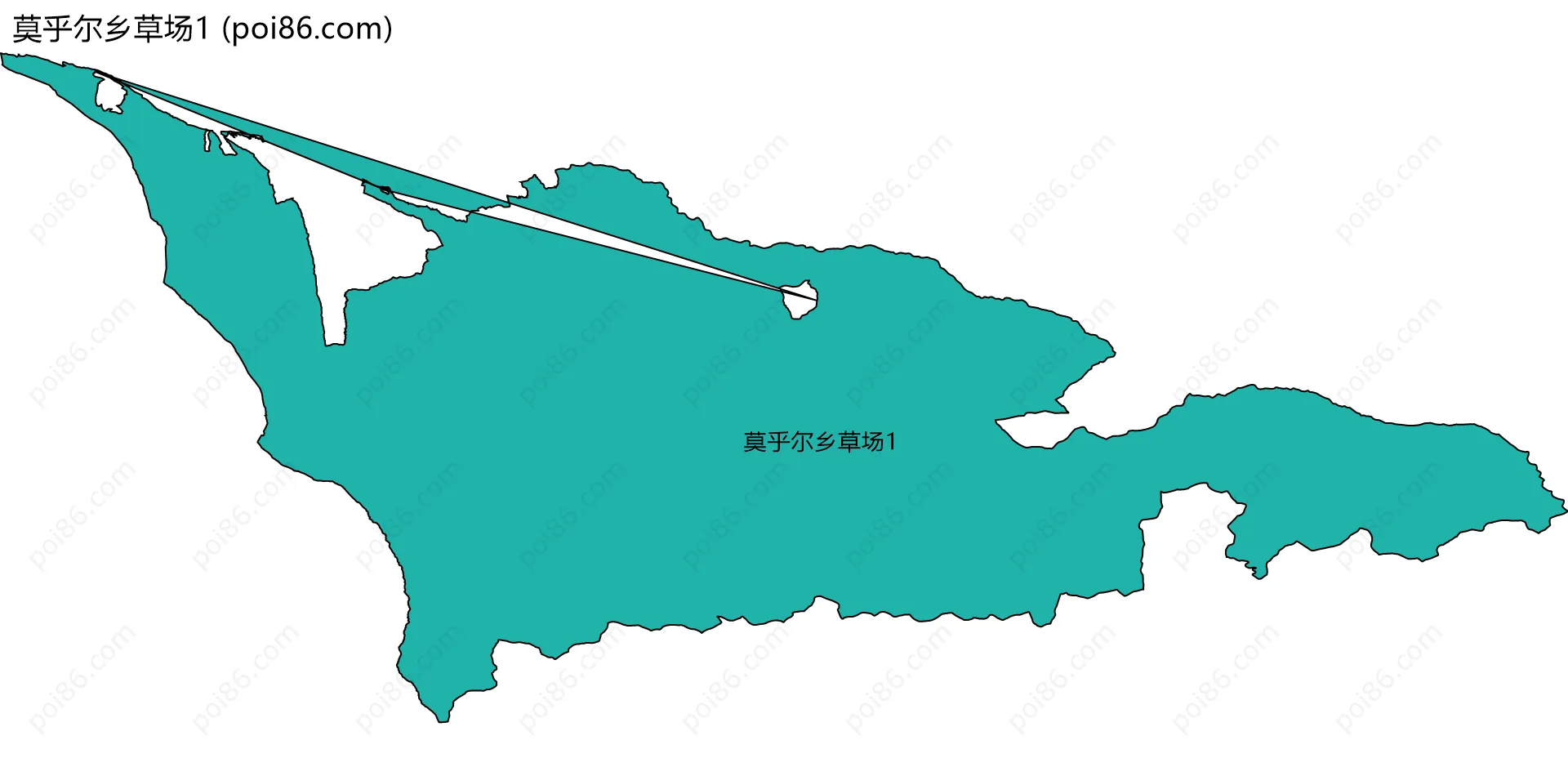 莫乎尔乡草场1边界地图