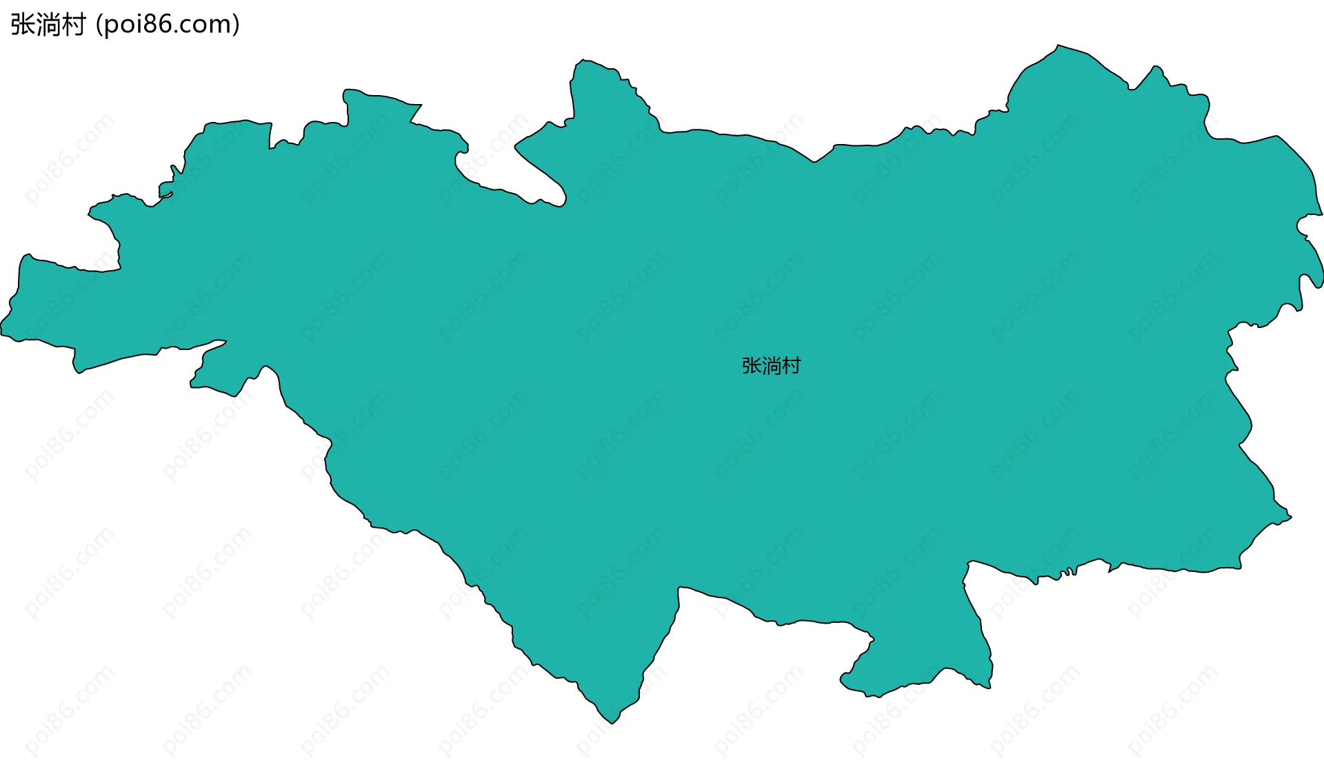 张淌村边界地图