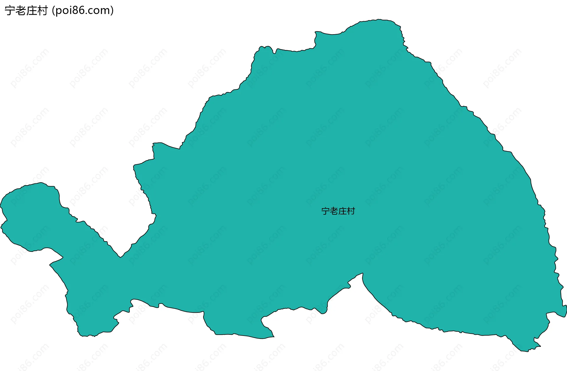 宁老庄村边界地图