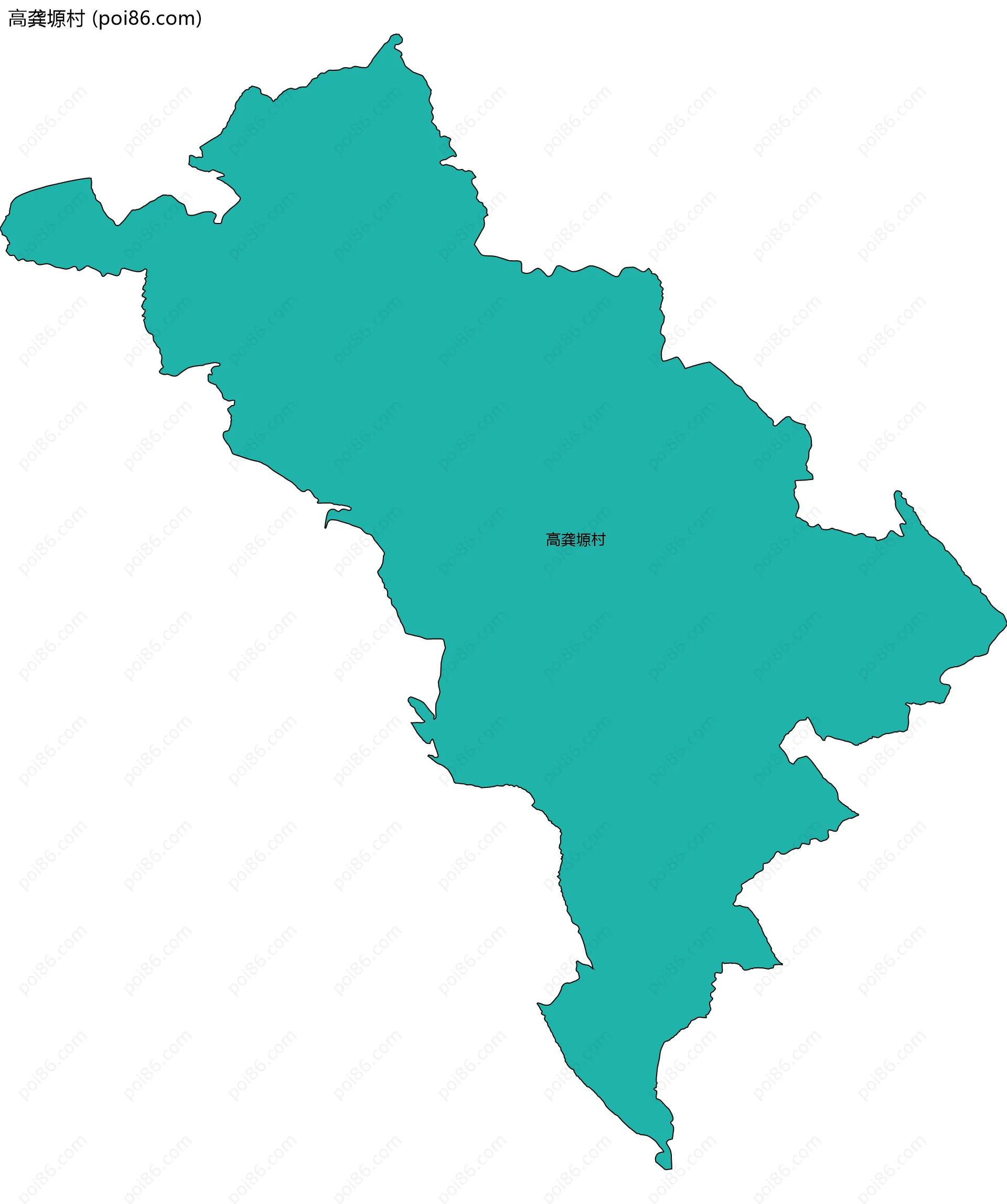 高龚塬村边界地图