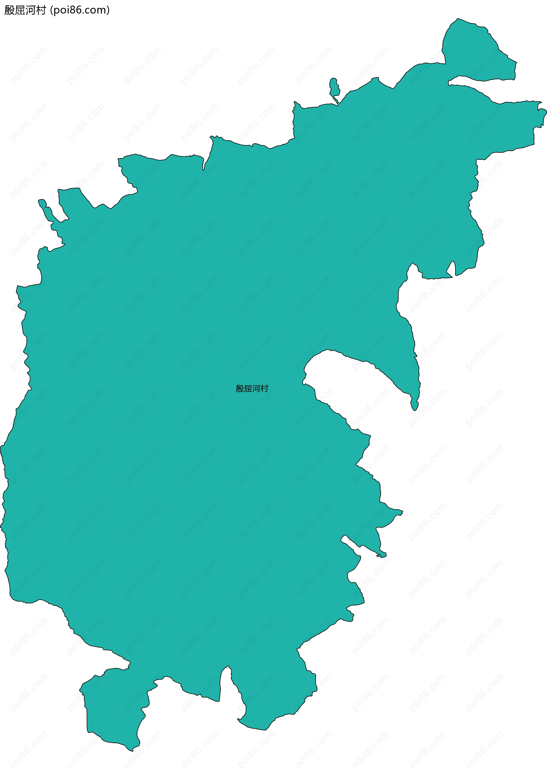 殷屈河村边界地图