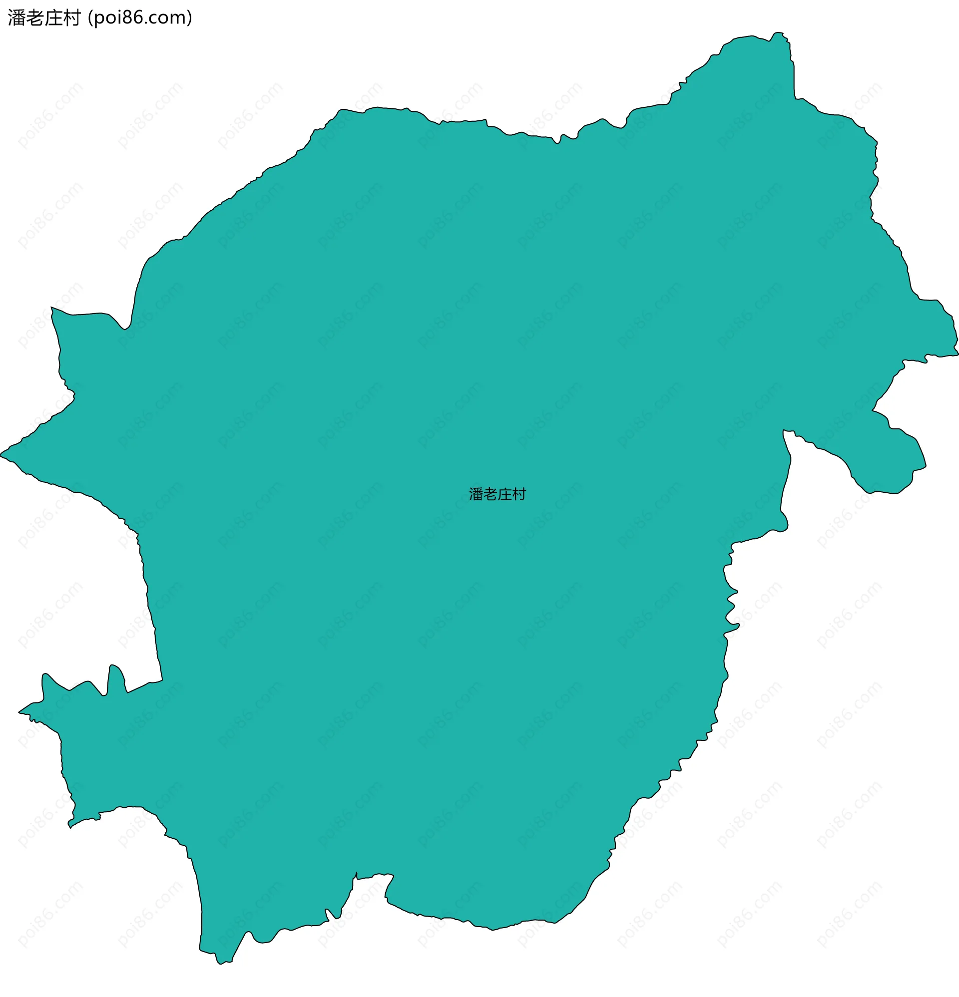 潘老庄村边界地图