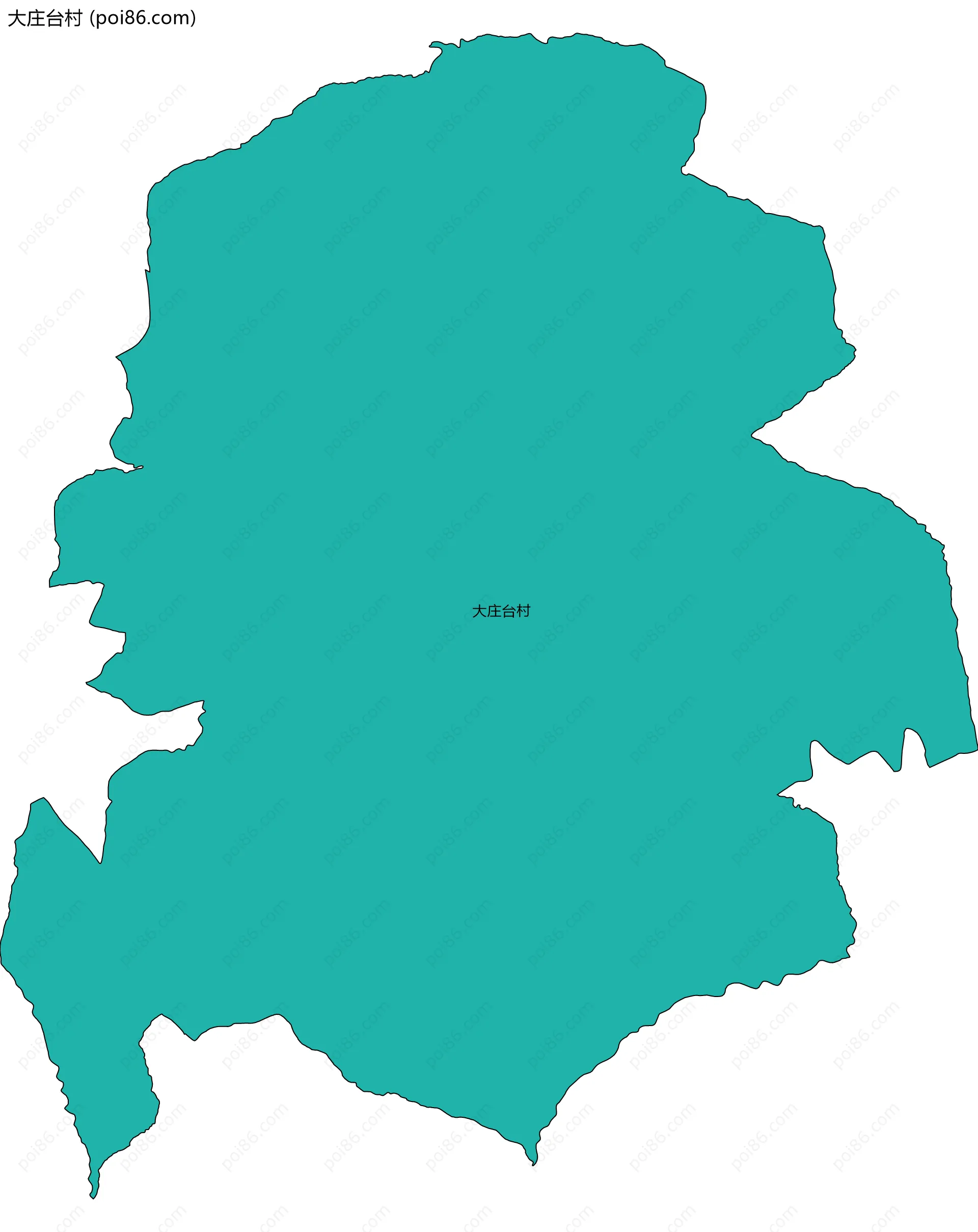 大庄台村边界地图
