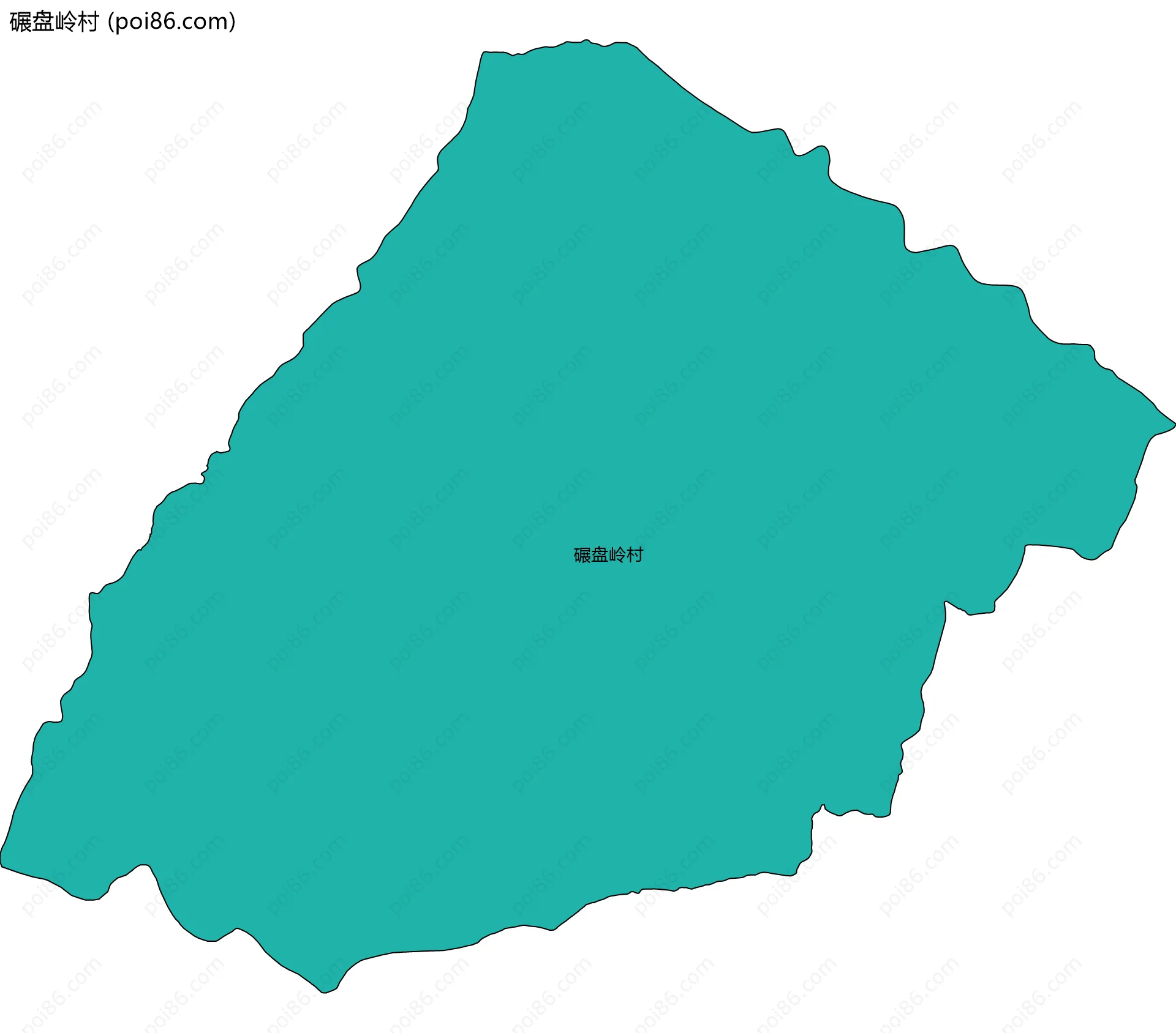 碾盘岭村边界地图