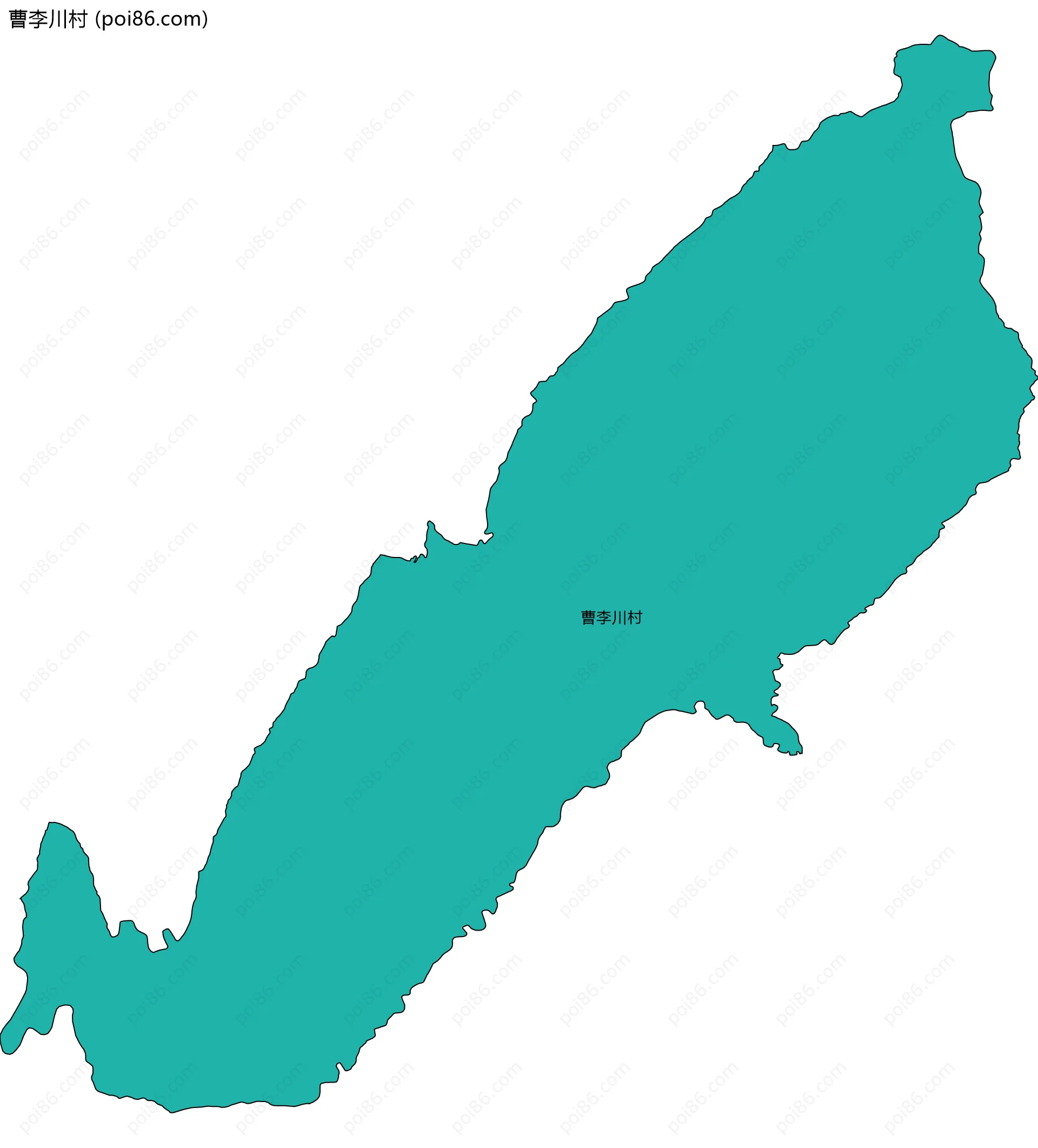 曹李川村边界地图