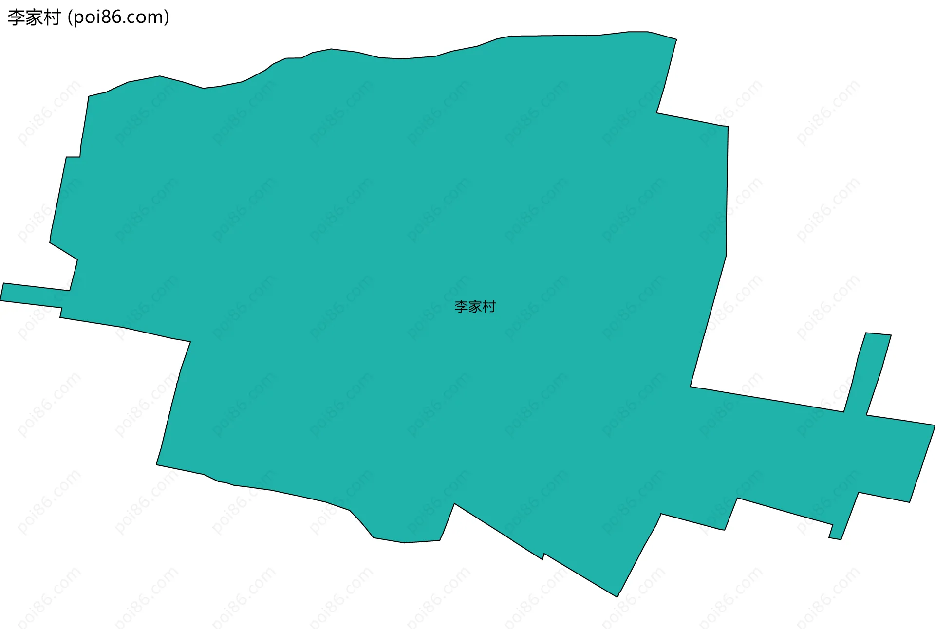 李家村边界地图