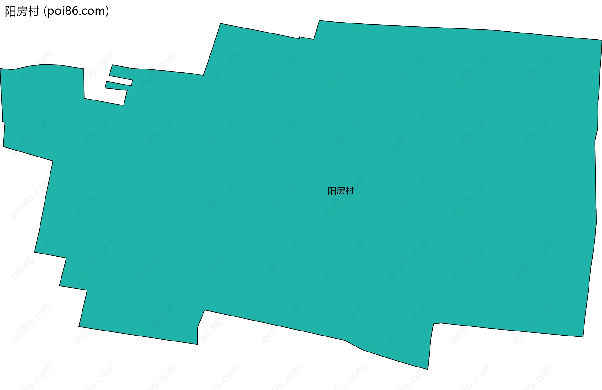 阳房村边界地图