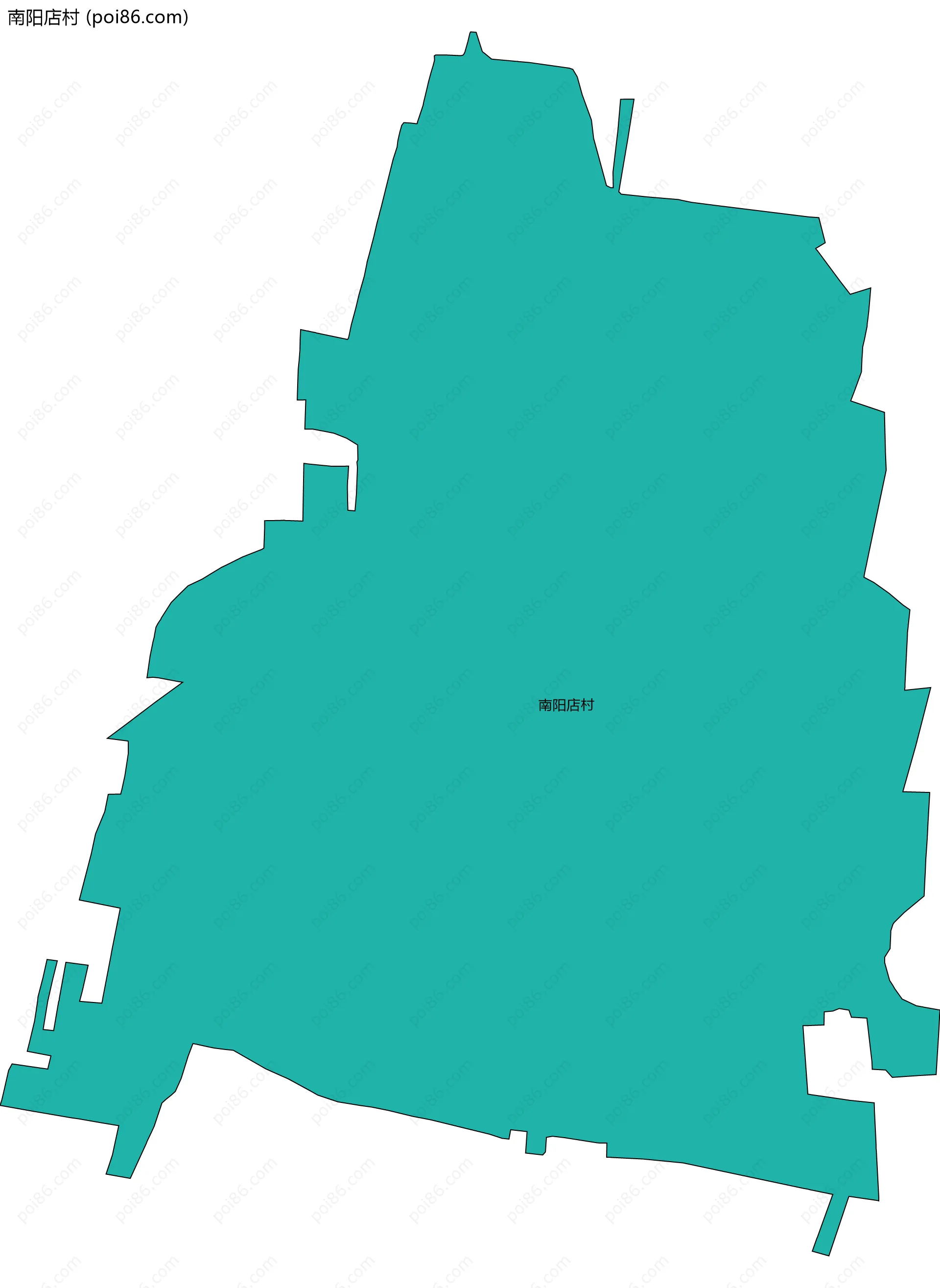南阳店村边界地图