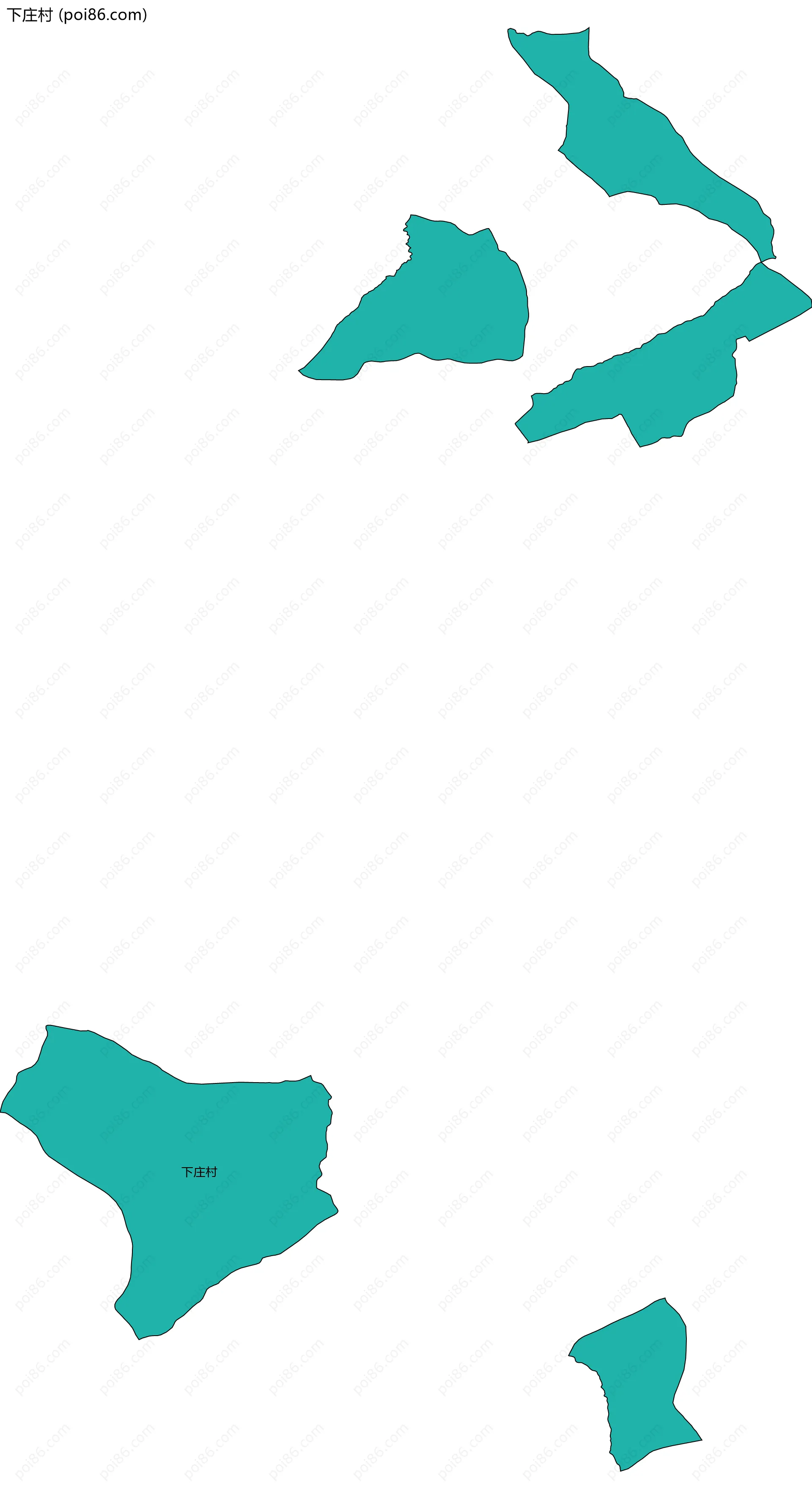 下庄村边界地图