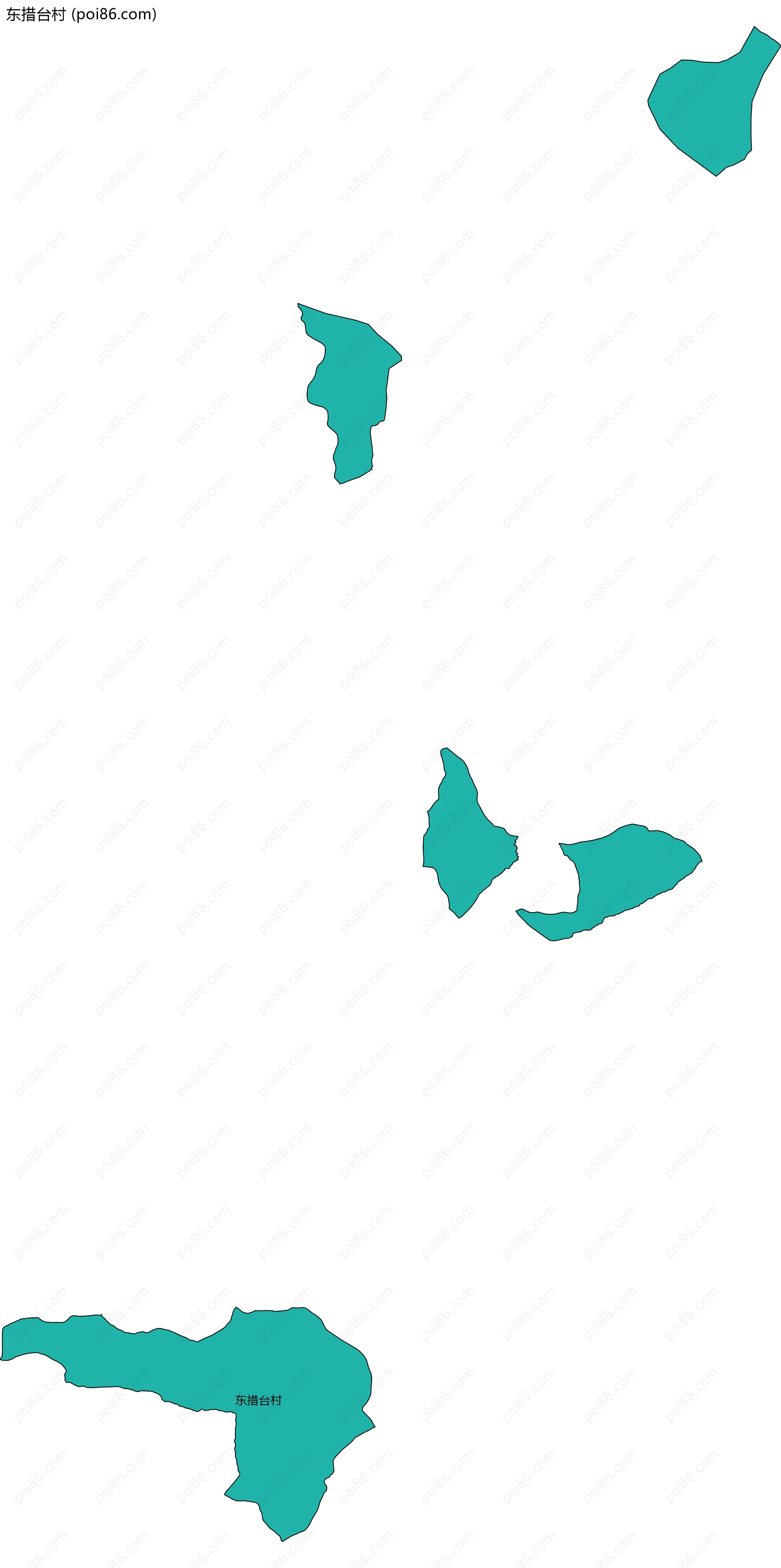 东措台村边界地图