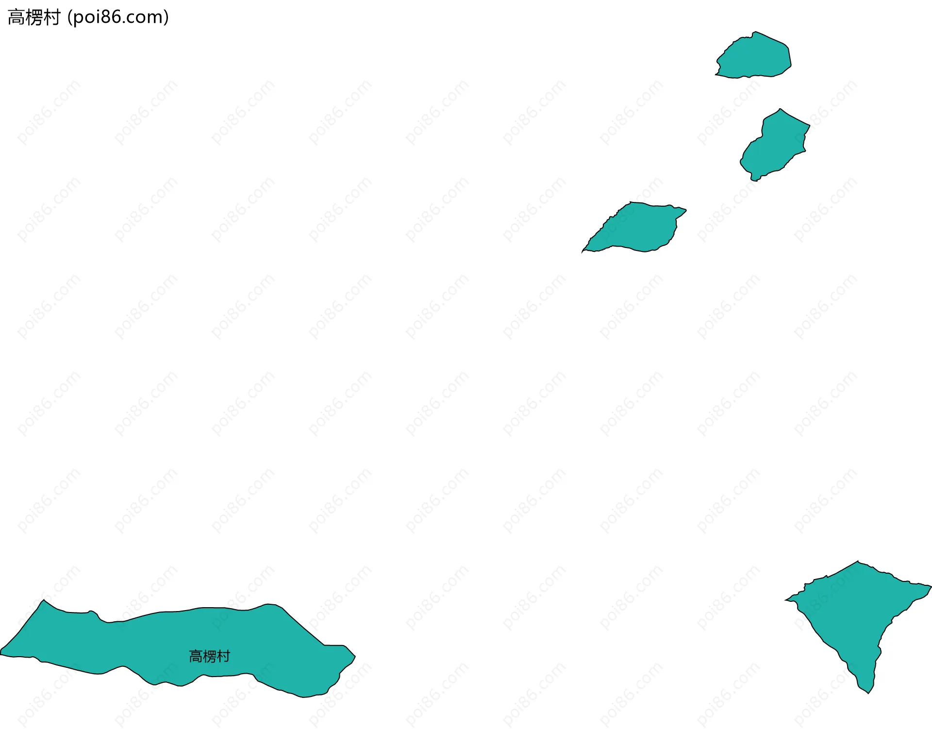 高楞村边界地图