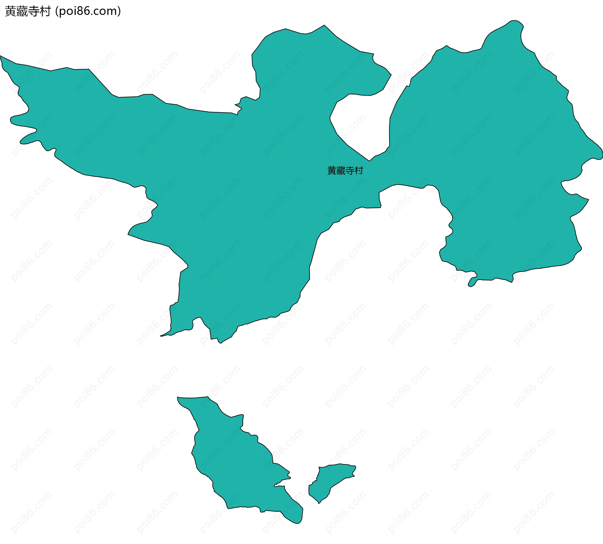 黄藏寺村边界地图