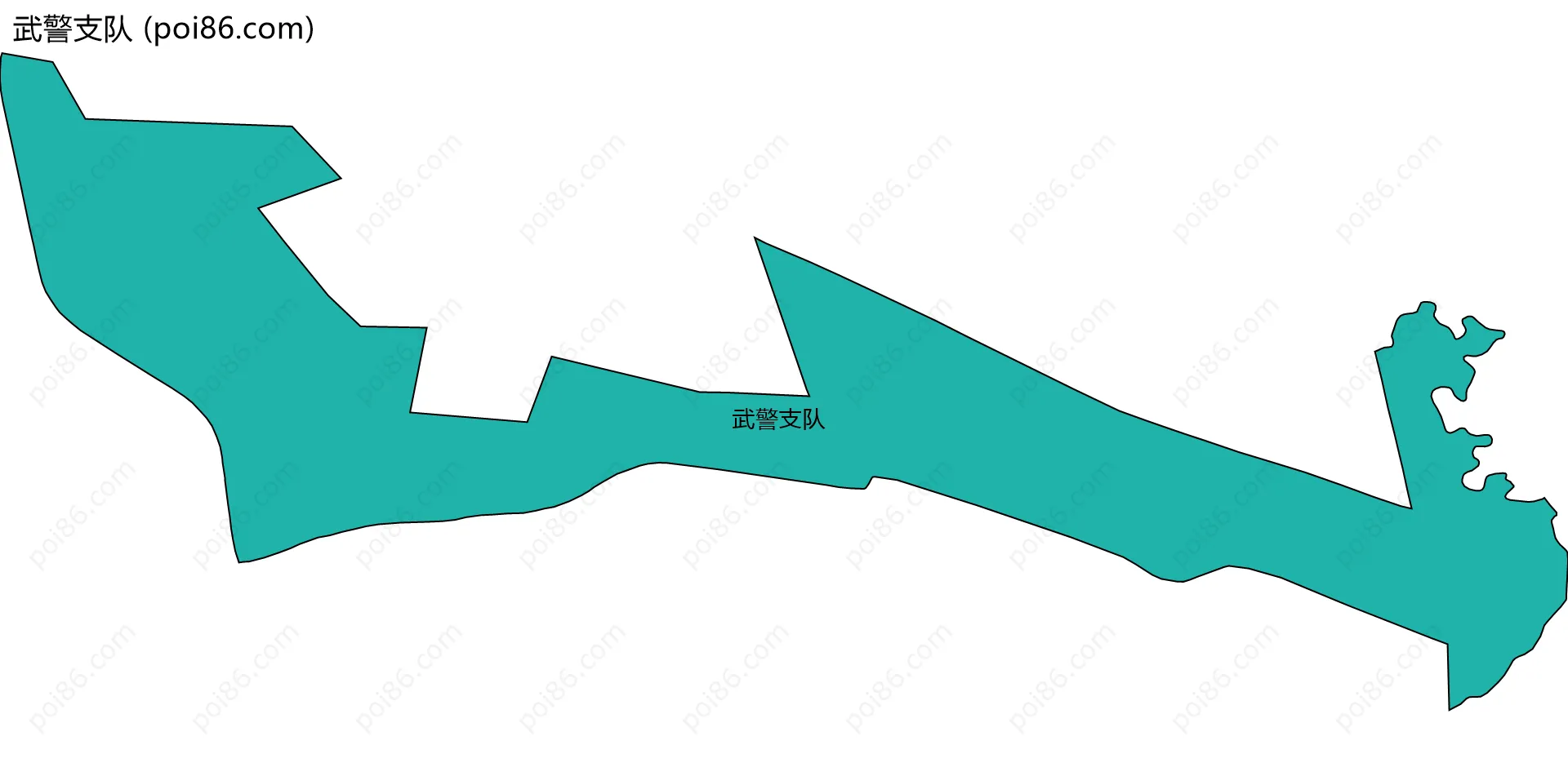 武警支队边界地图