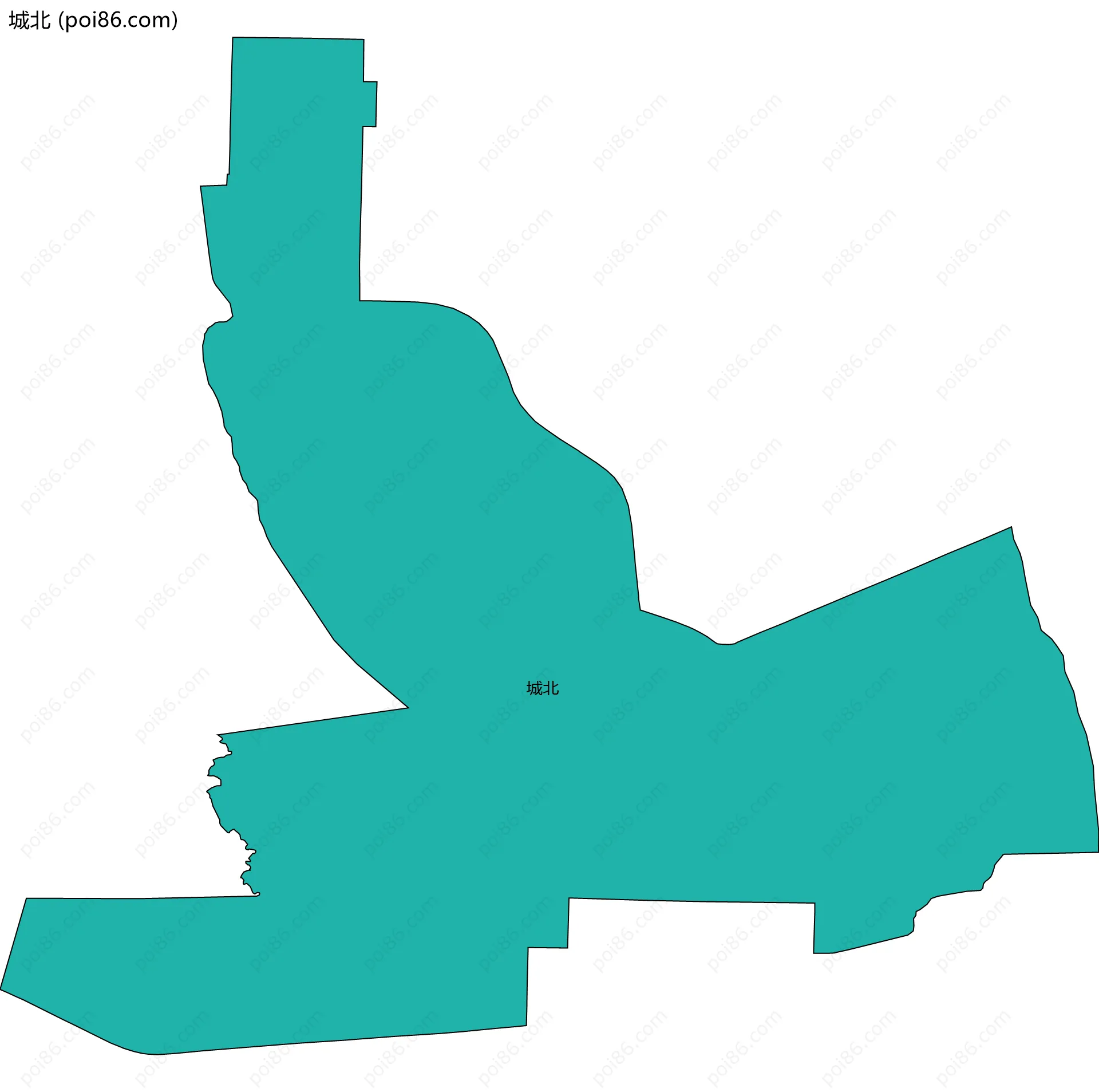 城北边界地图