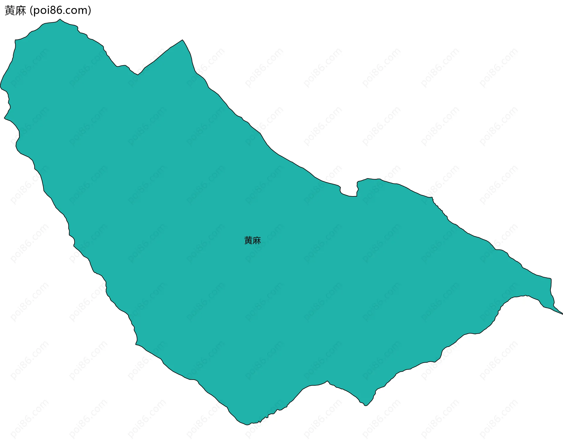 黄麻边界地图