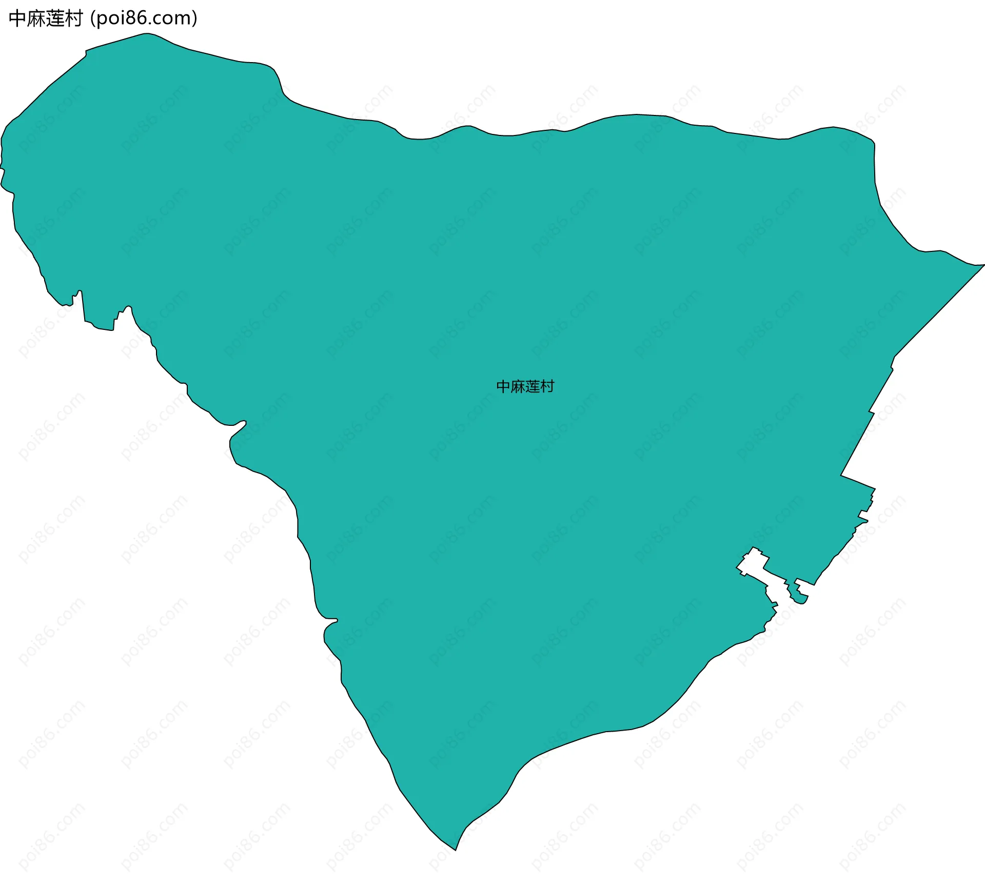 中麻莲村边界地图