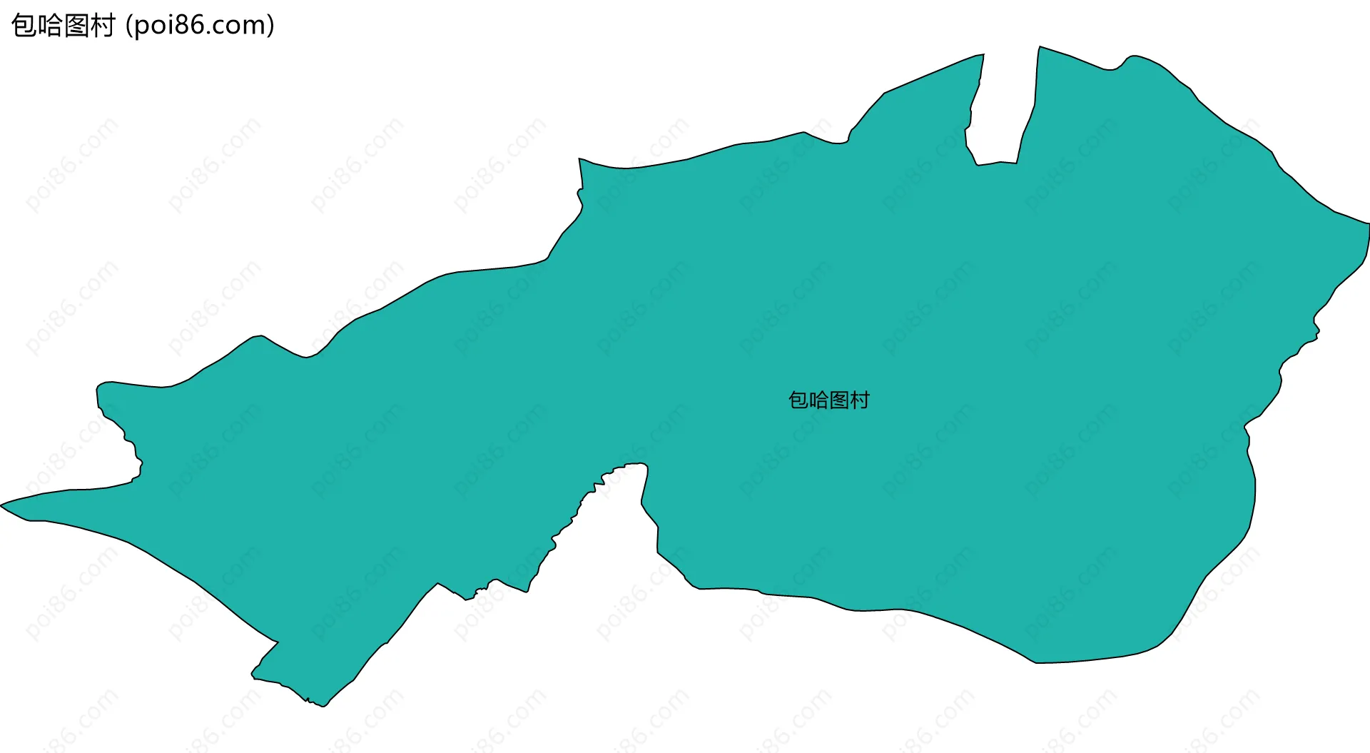包哈图村边界地图