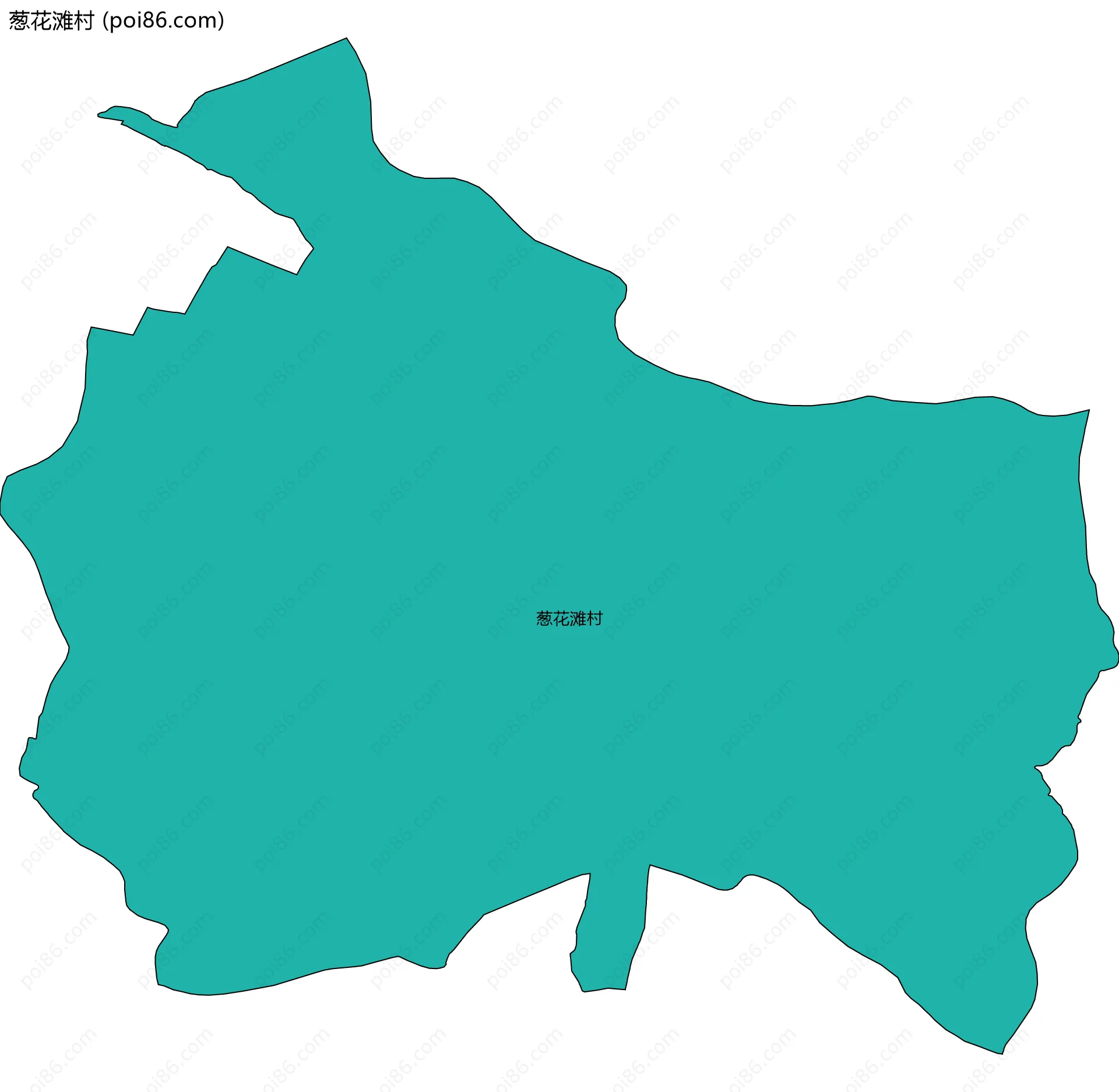 葱花滩村边界地图