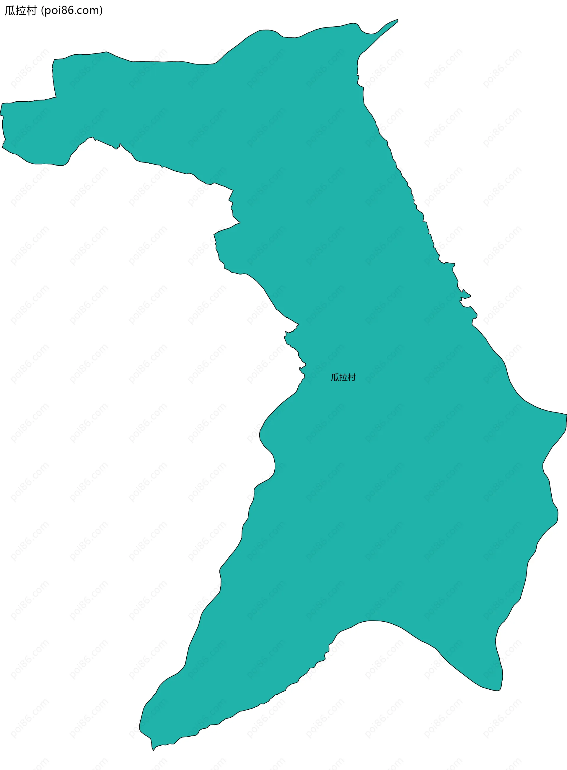 瓜拉村边界地图