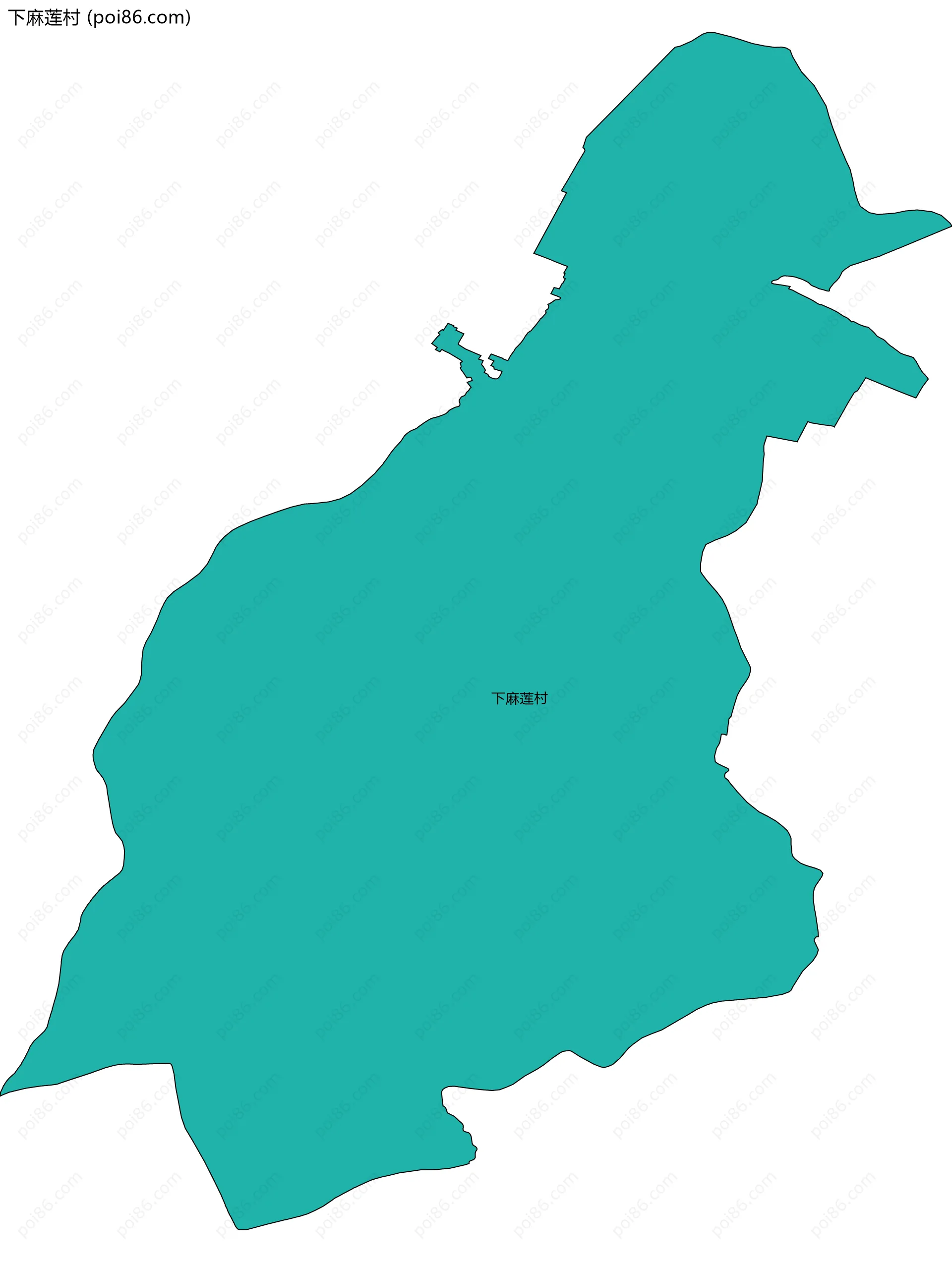 下麻莲村边界地图