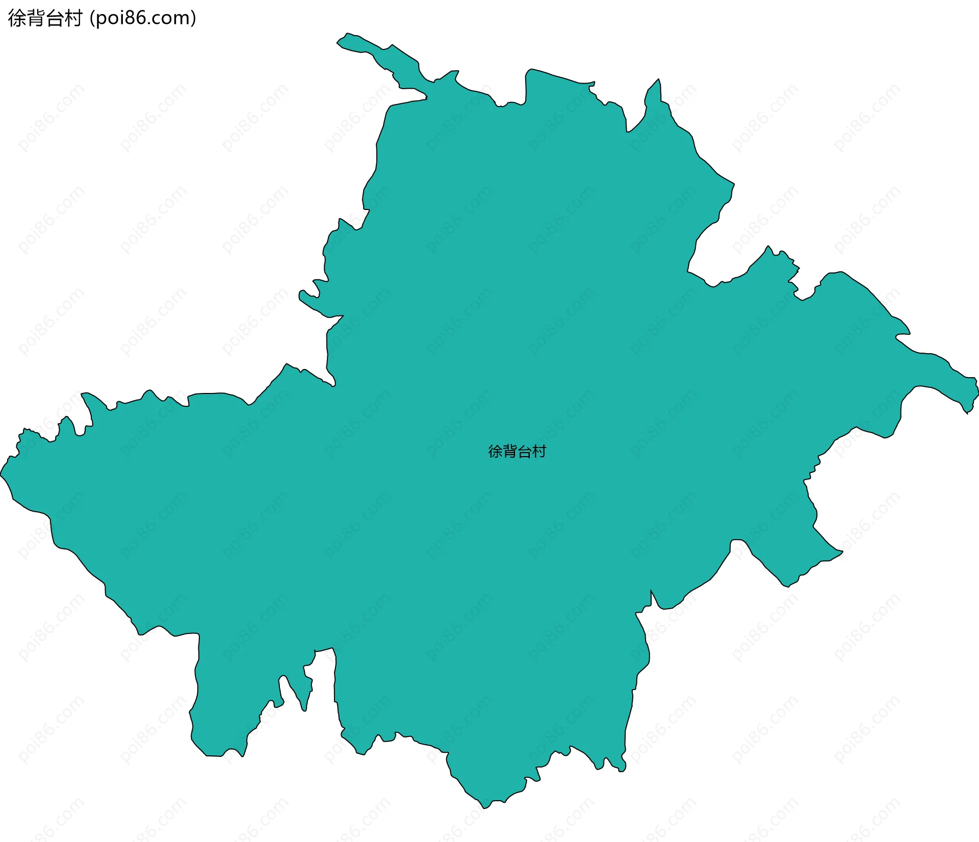 徐背台村边界地图