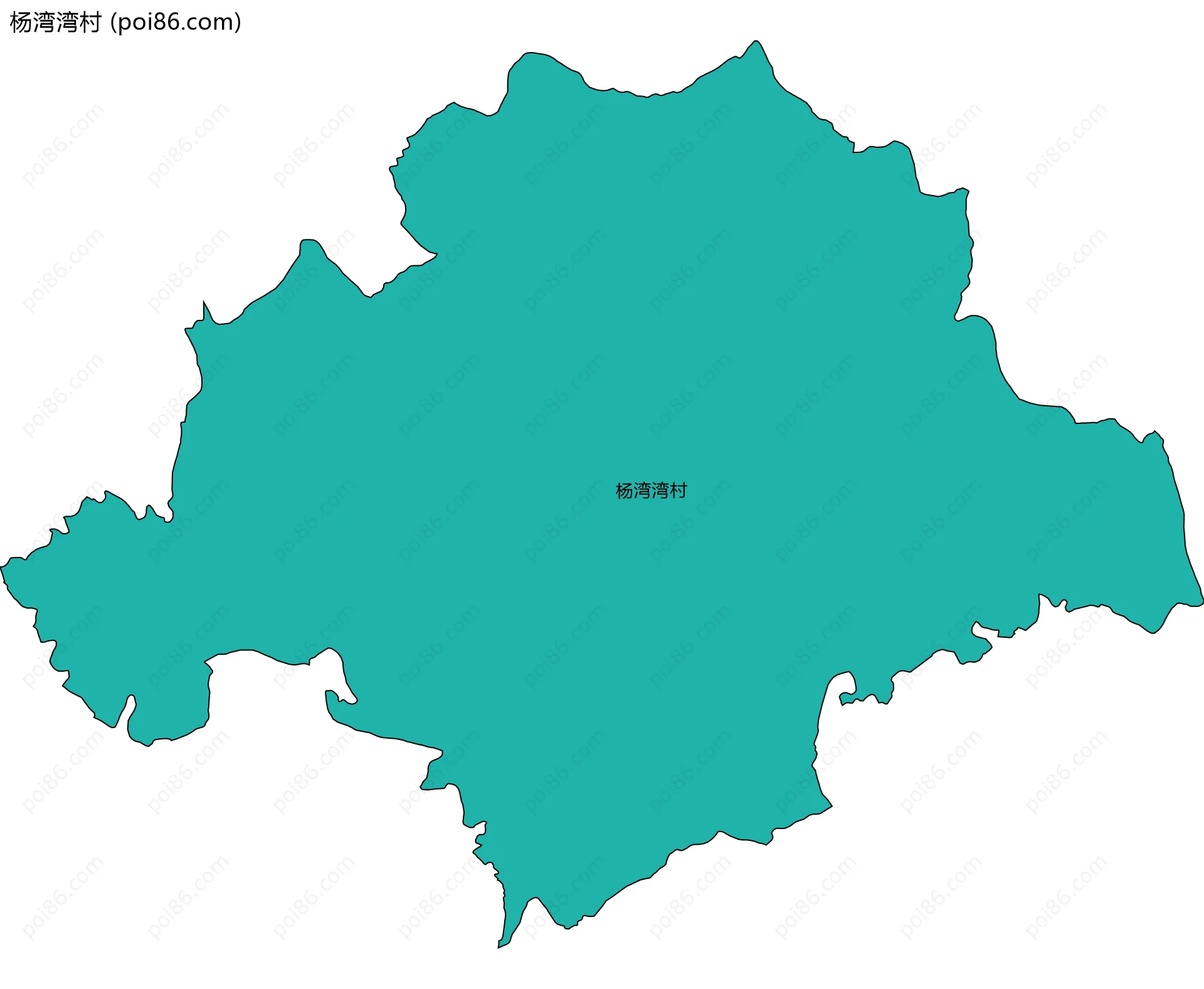 杨湾湾村边界地图