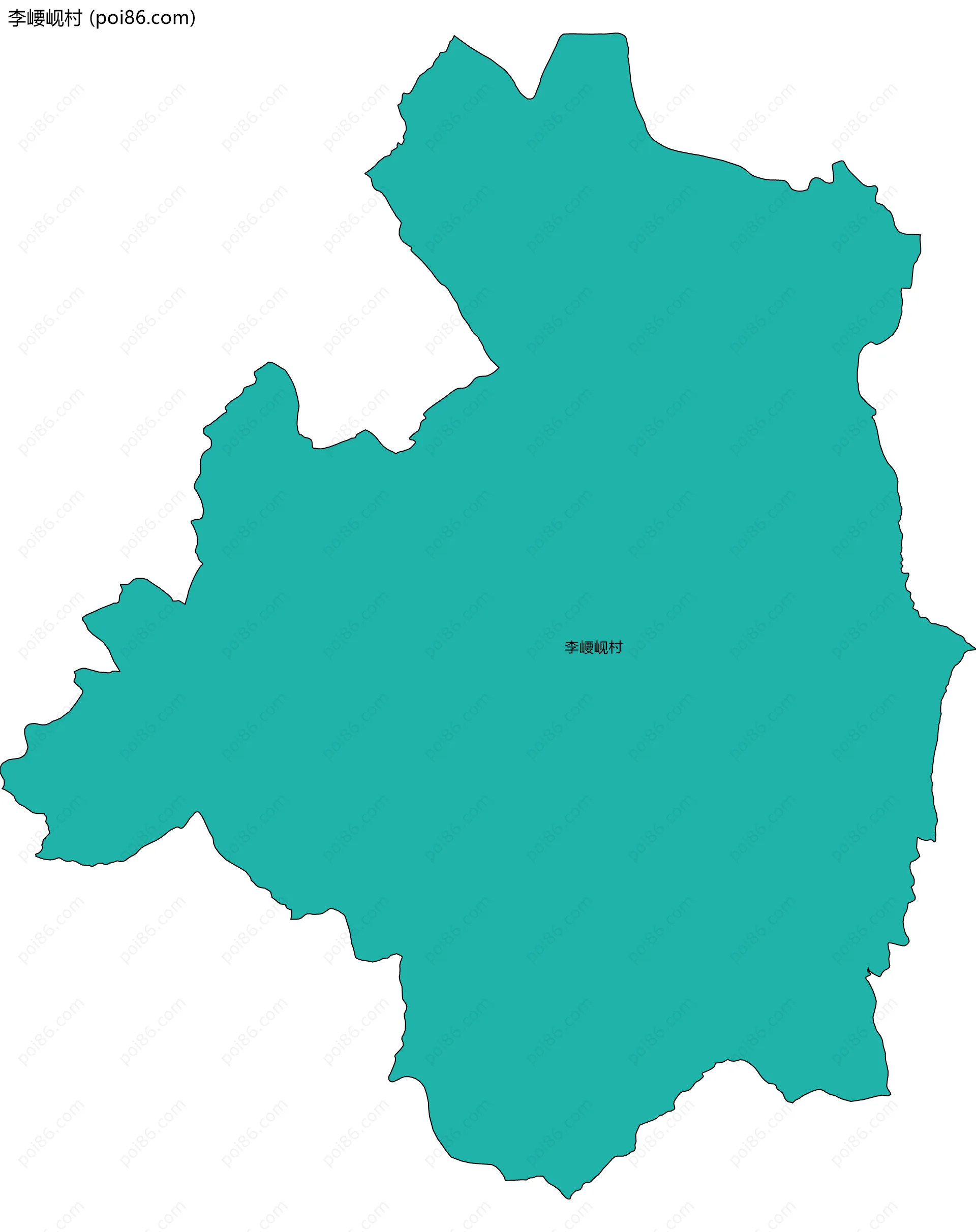 李崾岘村边界地图