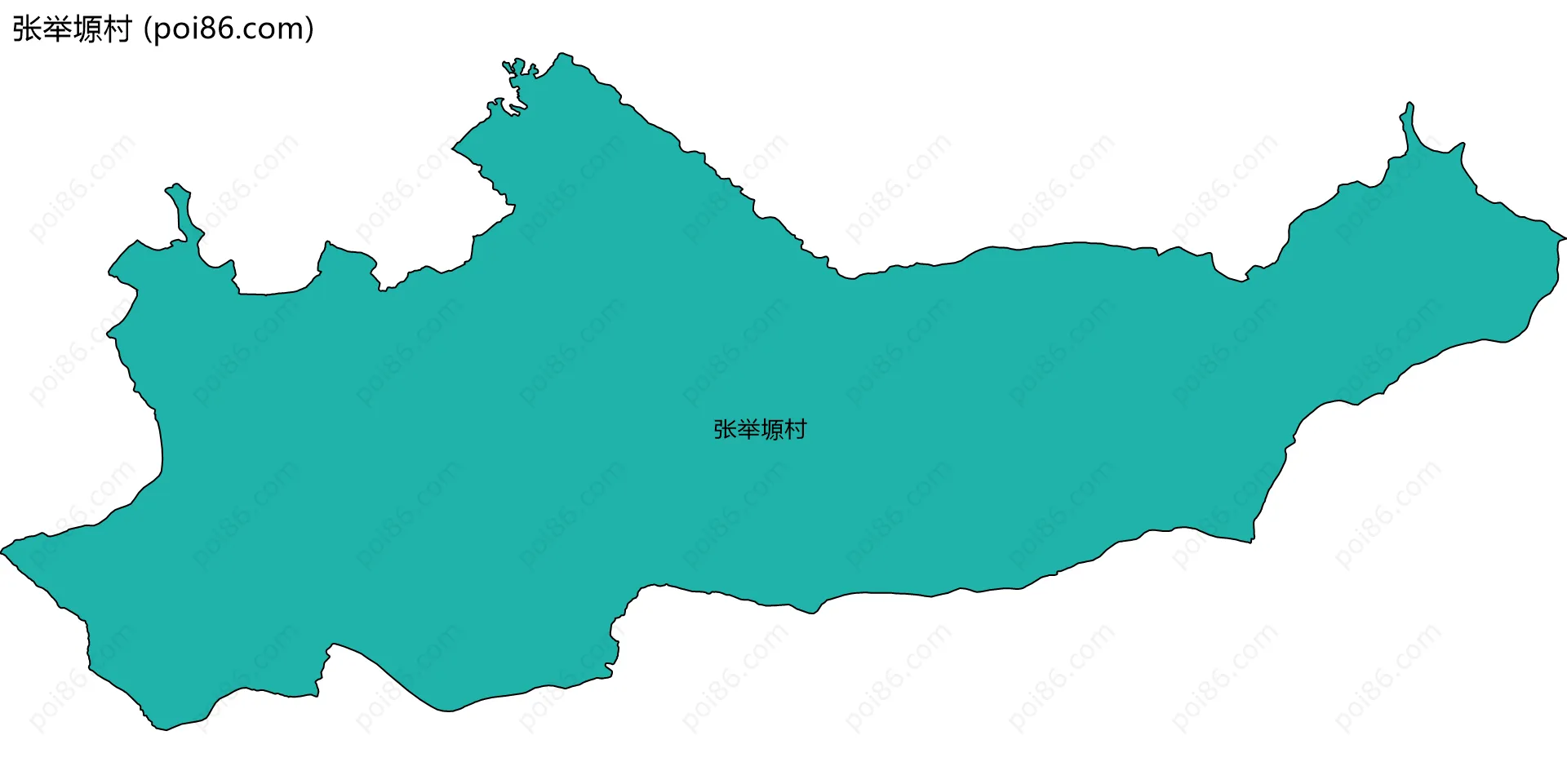 张举塬村边界地图