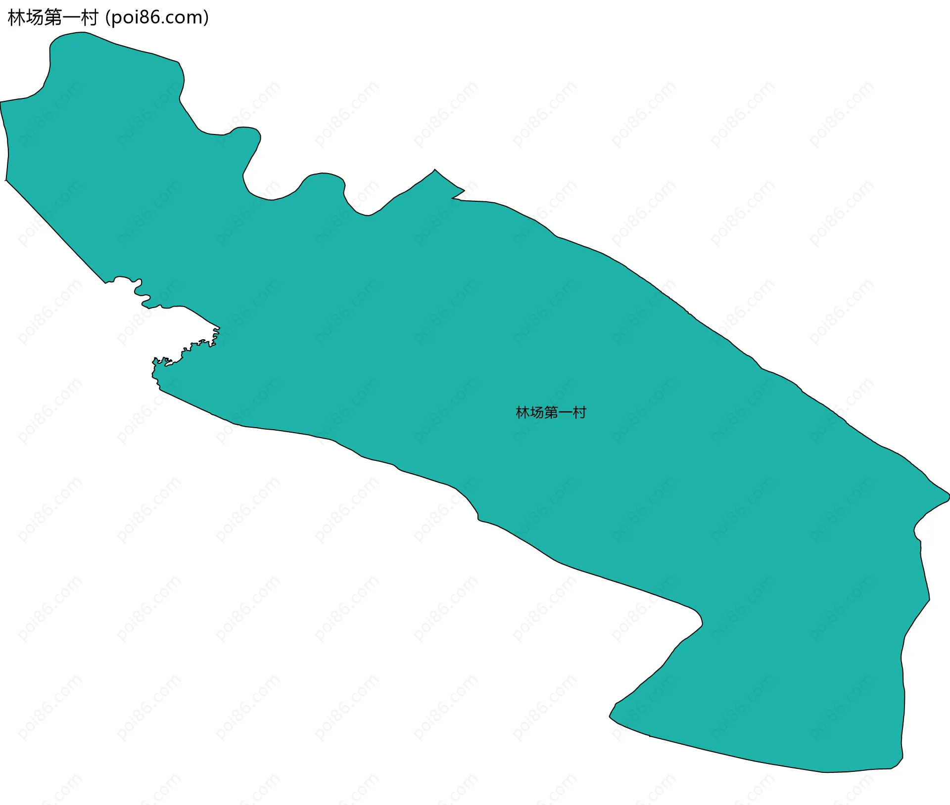 林场第一村边界地图