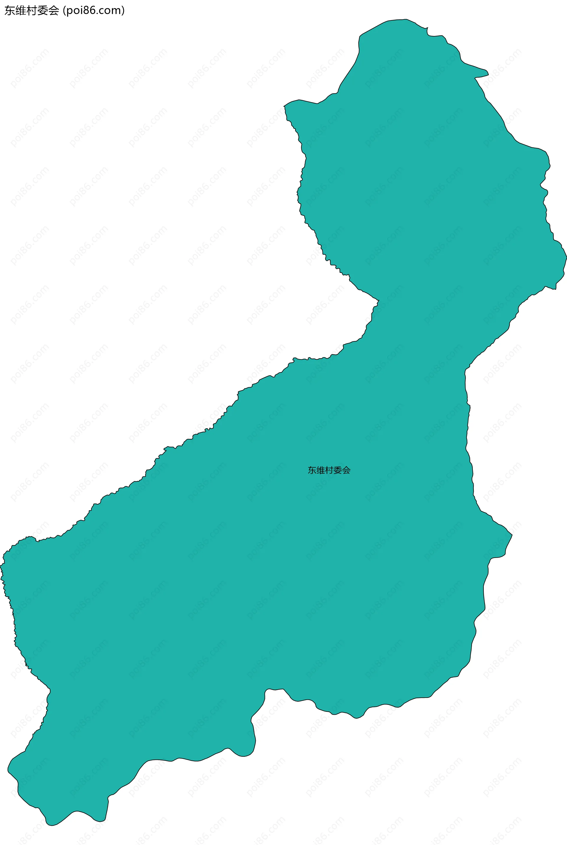 东维村委会边界地图