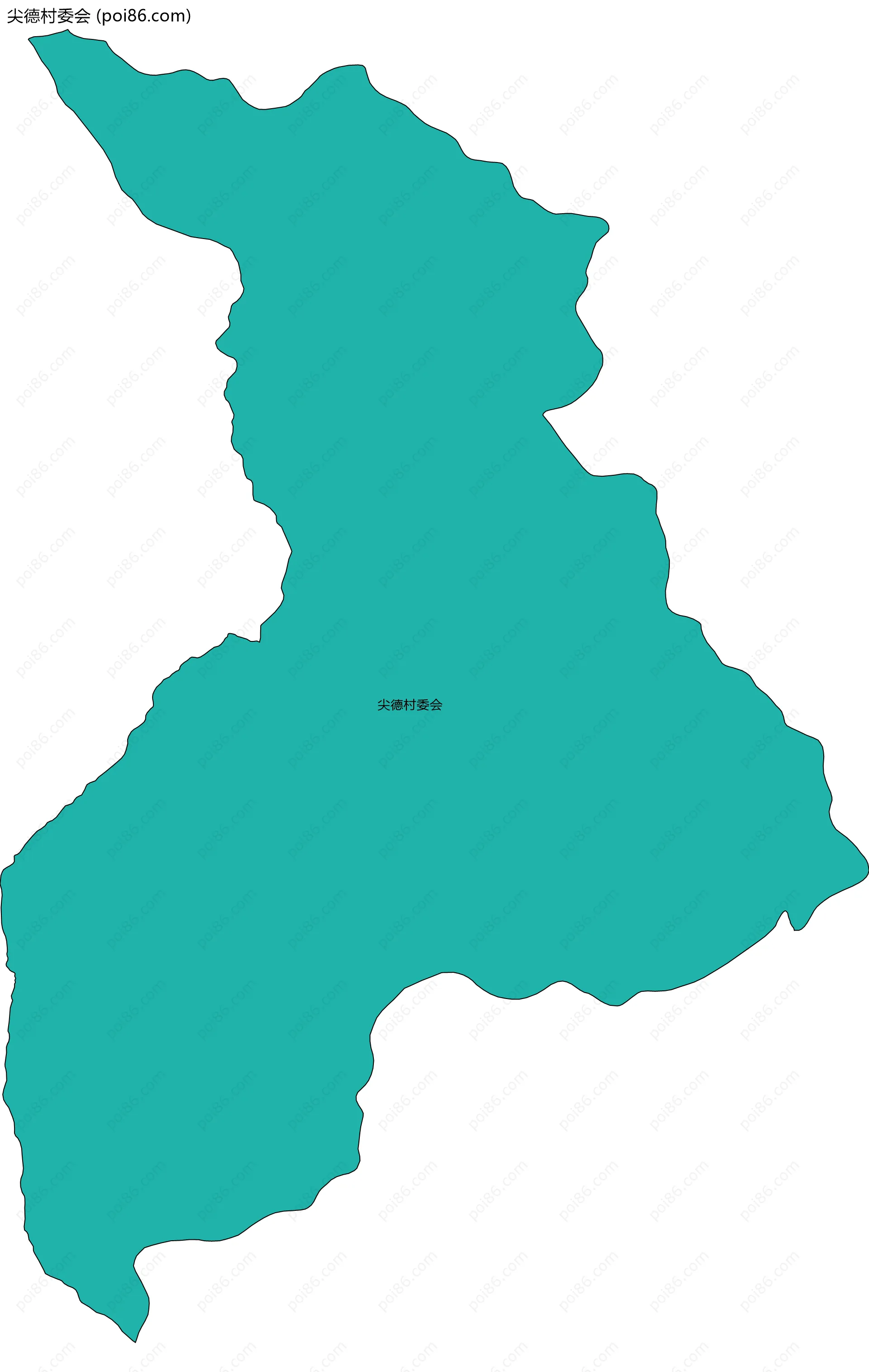 尖德村委会边界地图