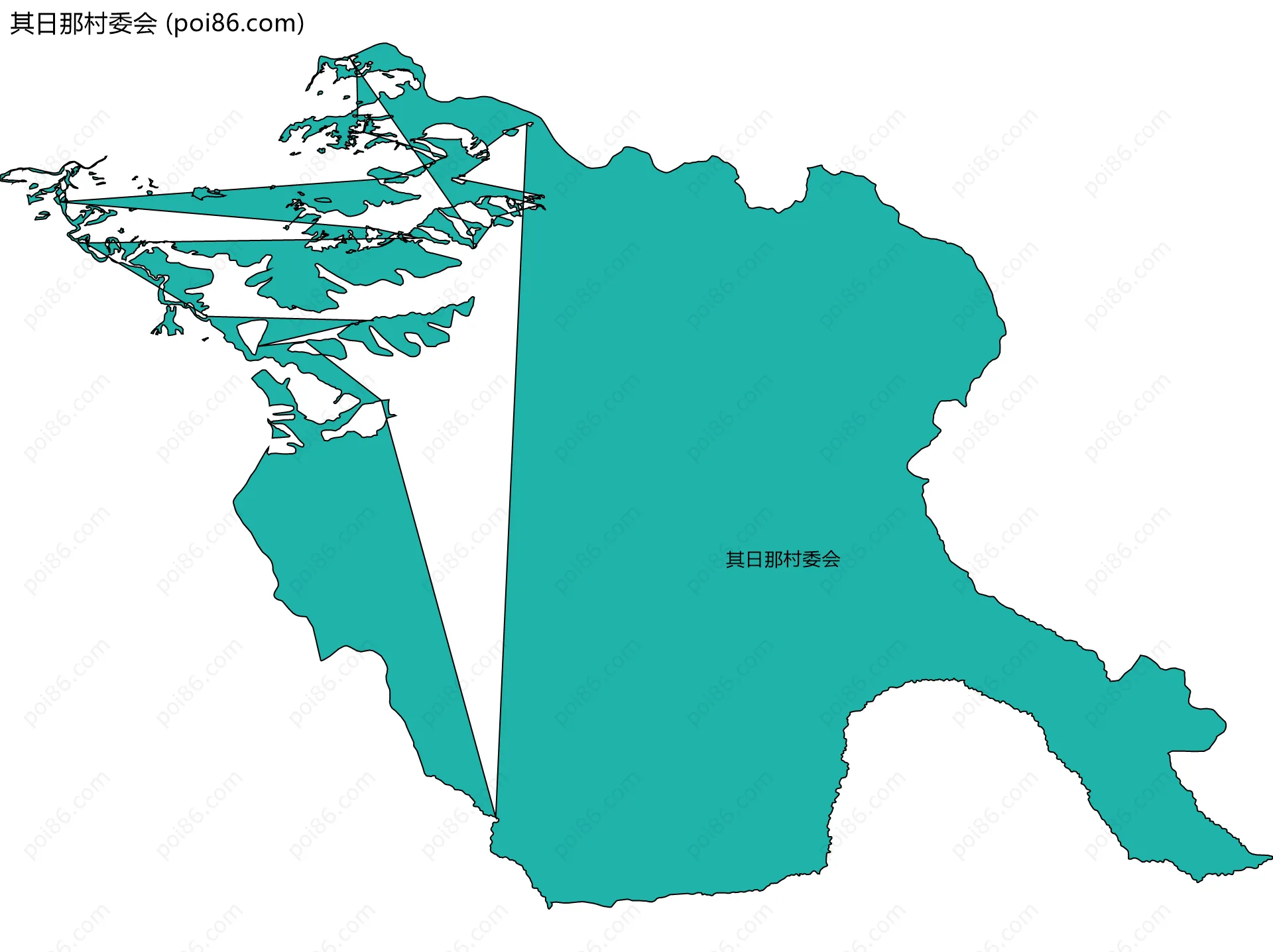 其日那村委会边界地图