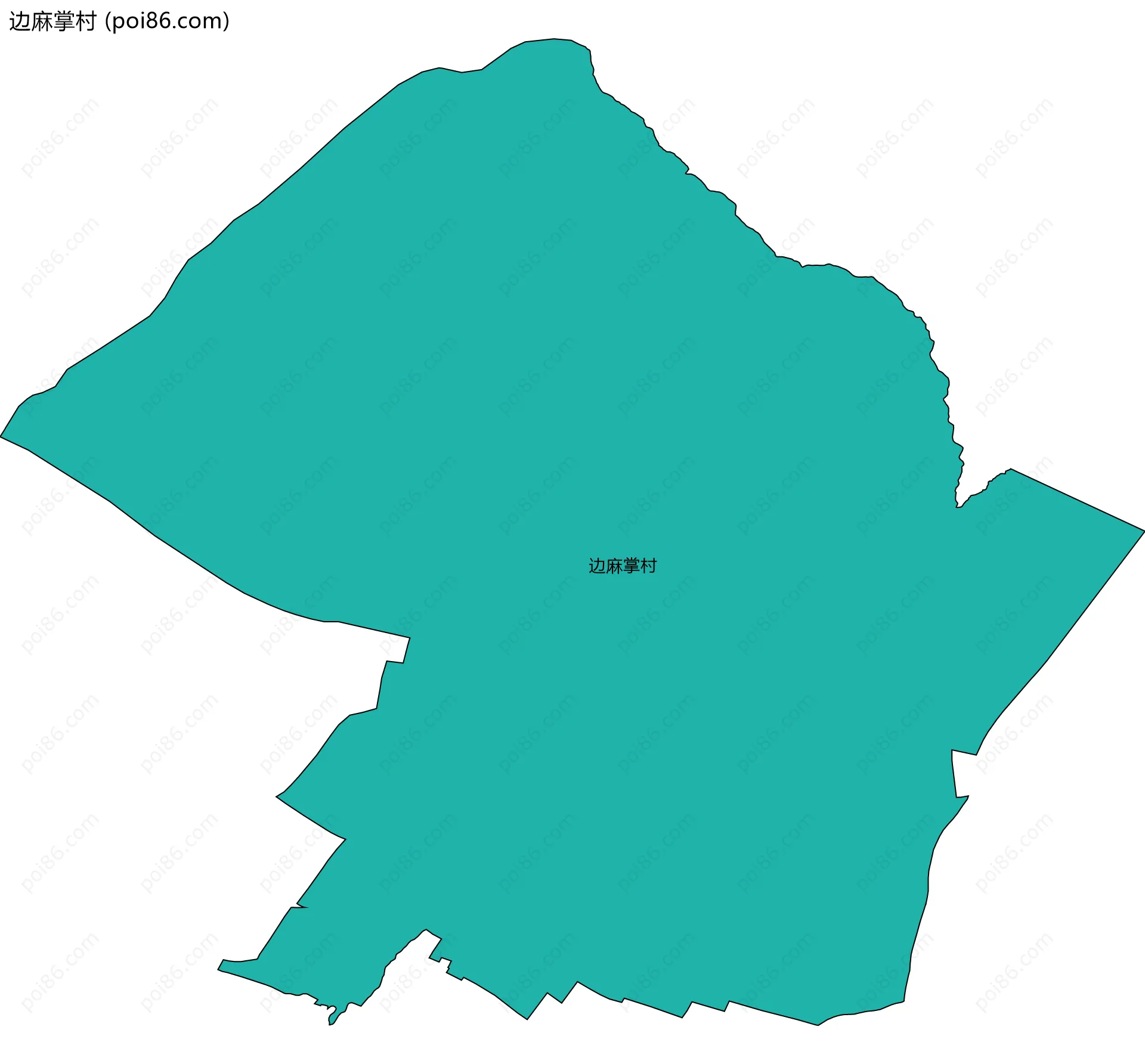 边麻掌村边界地图