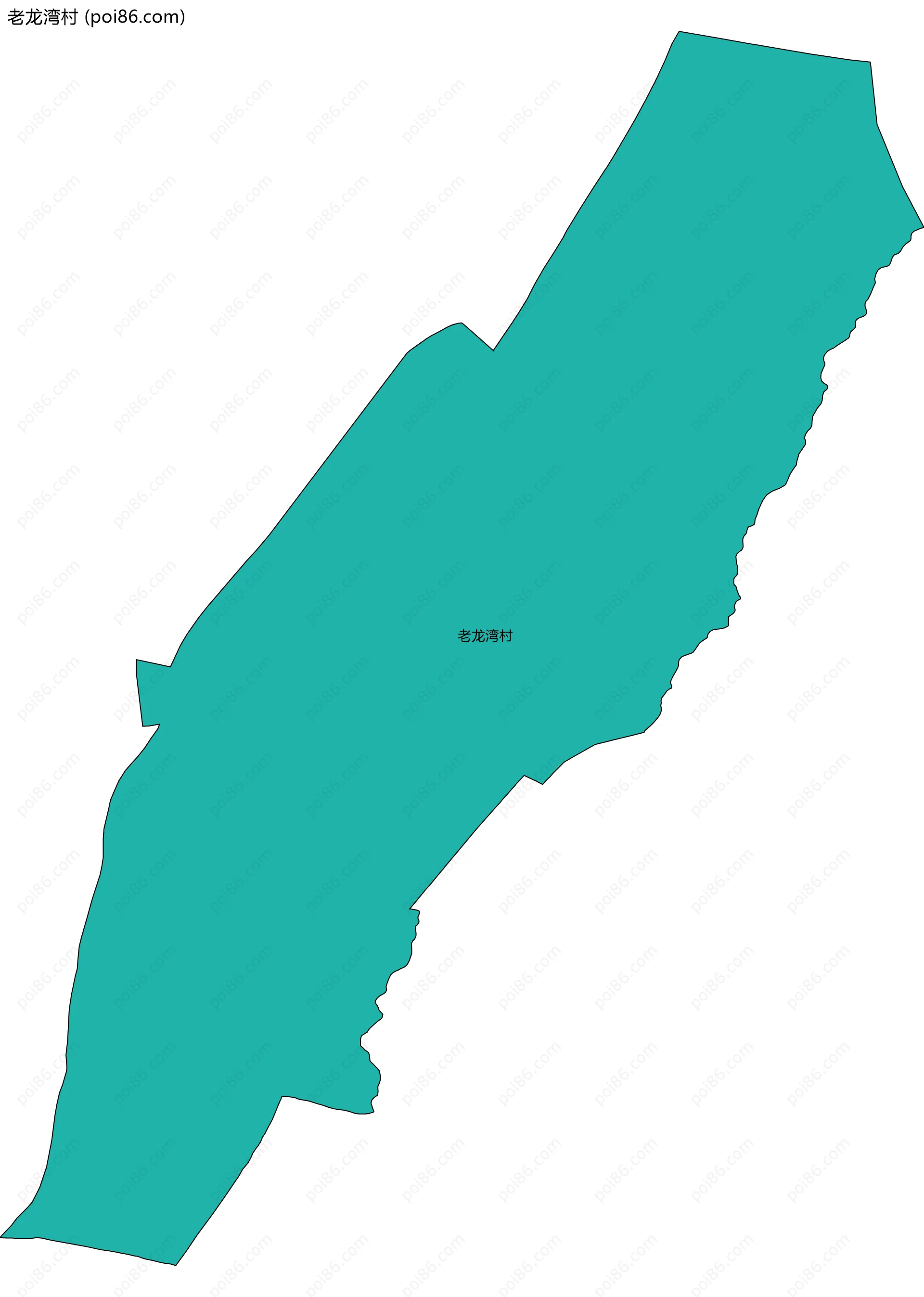 老龙湾村边界地图