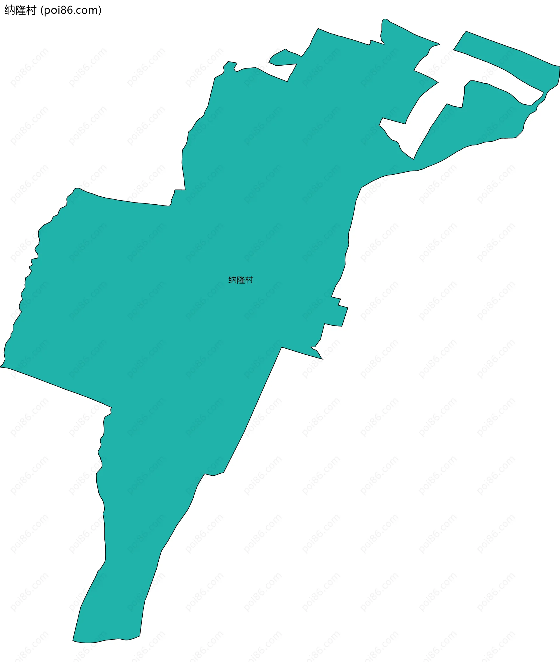 纳隆村边界地图