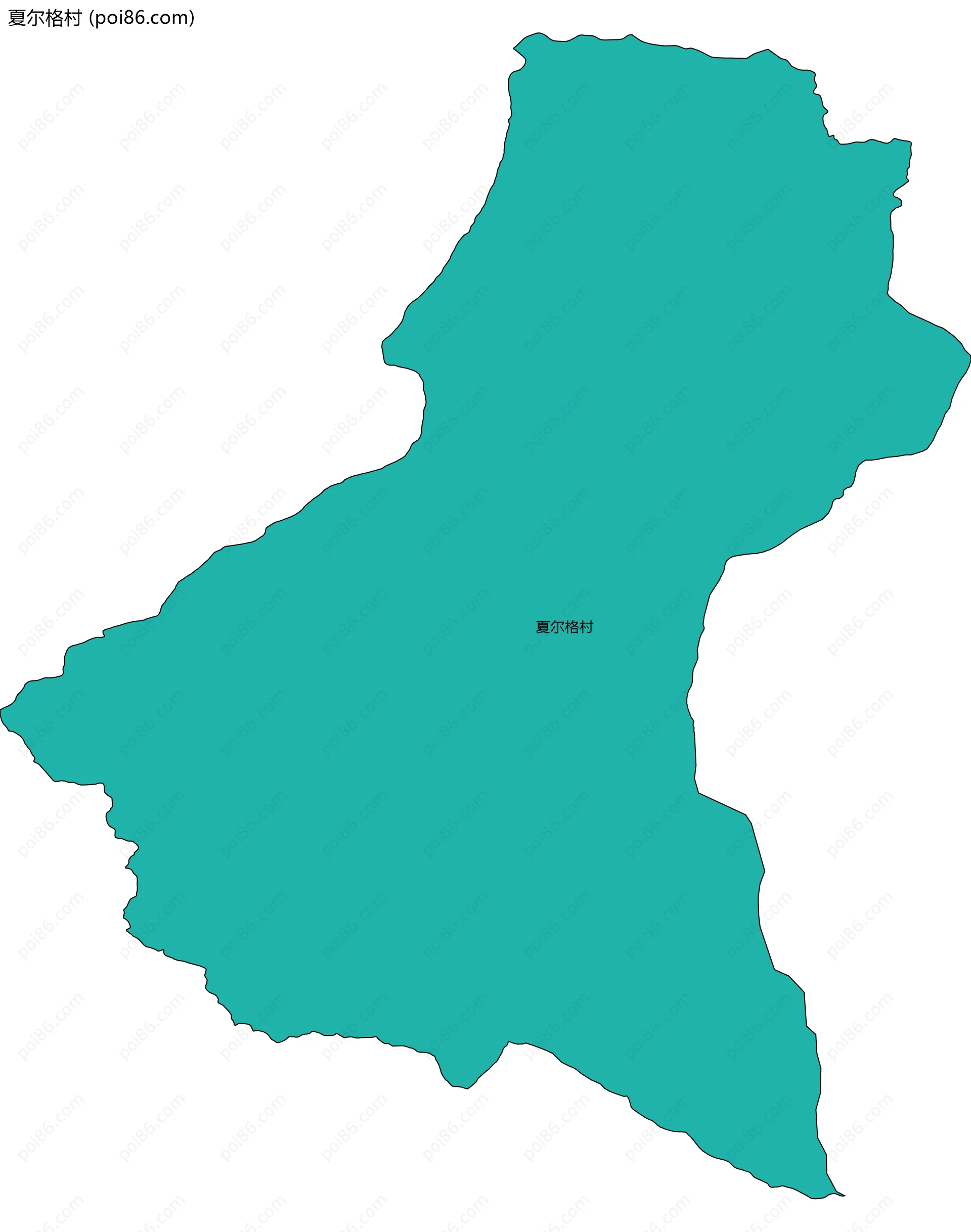 夏尔格村边界地图