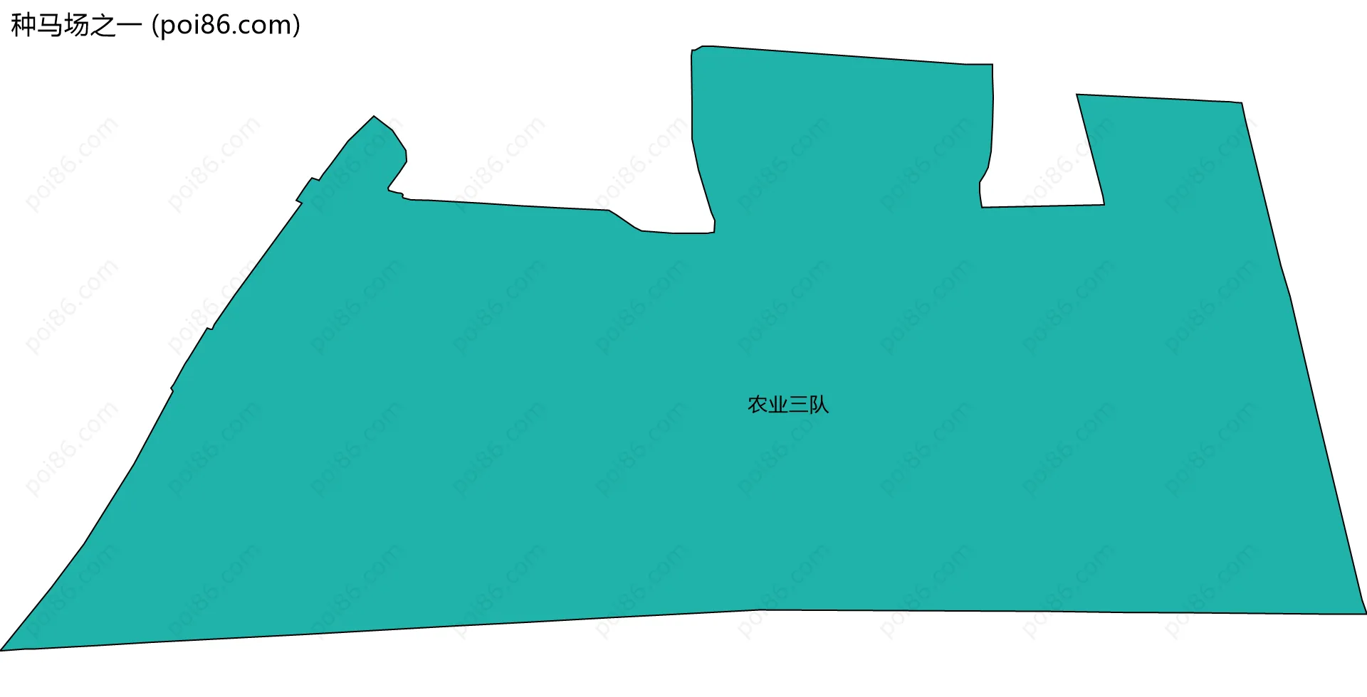 种马场之一边界地图(五级行政区划)