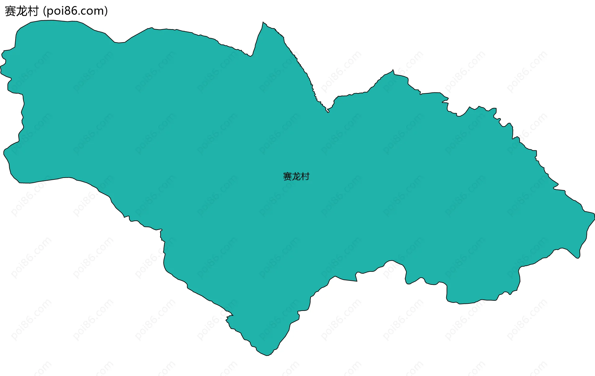 赛龙村边界地图