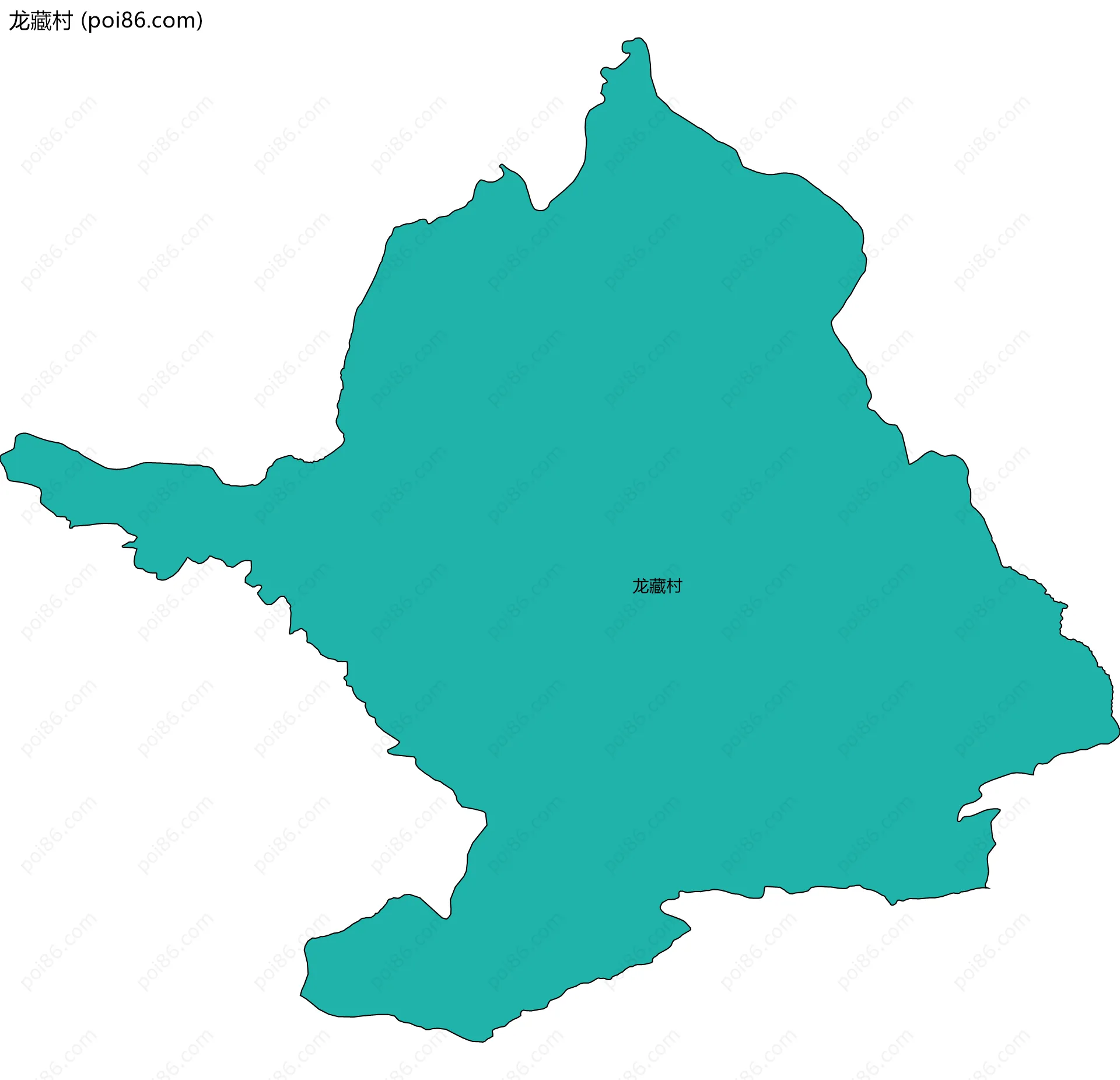 龙藏村边界地图