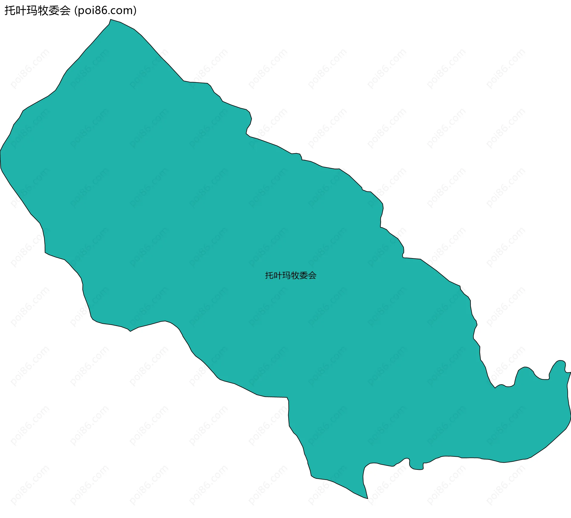 托叶玛牧委会边界地图