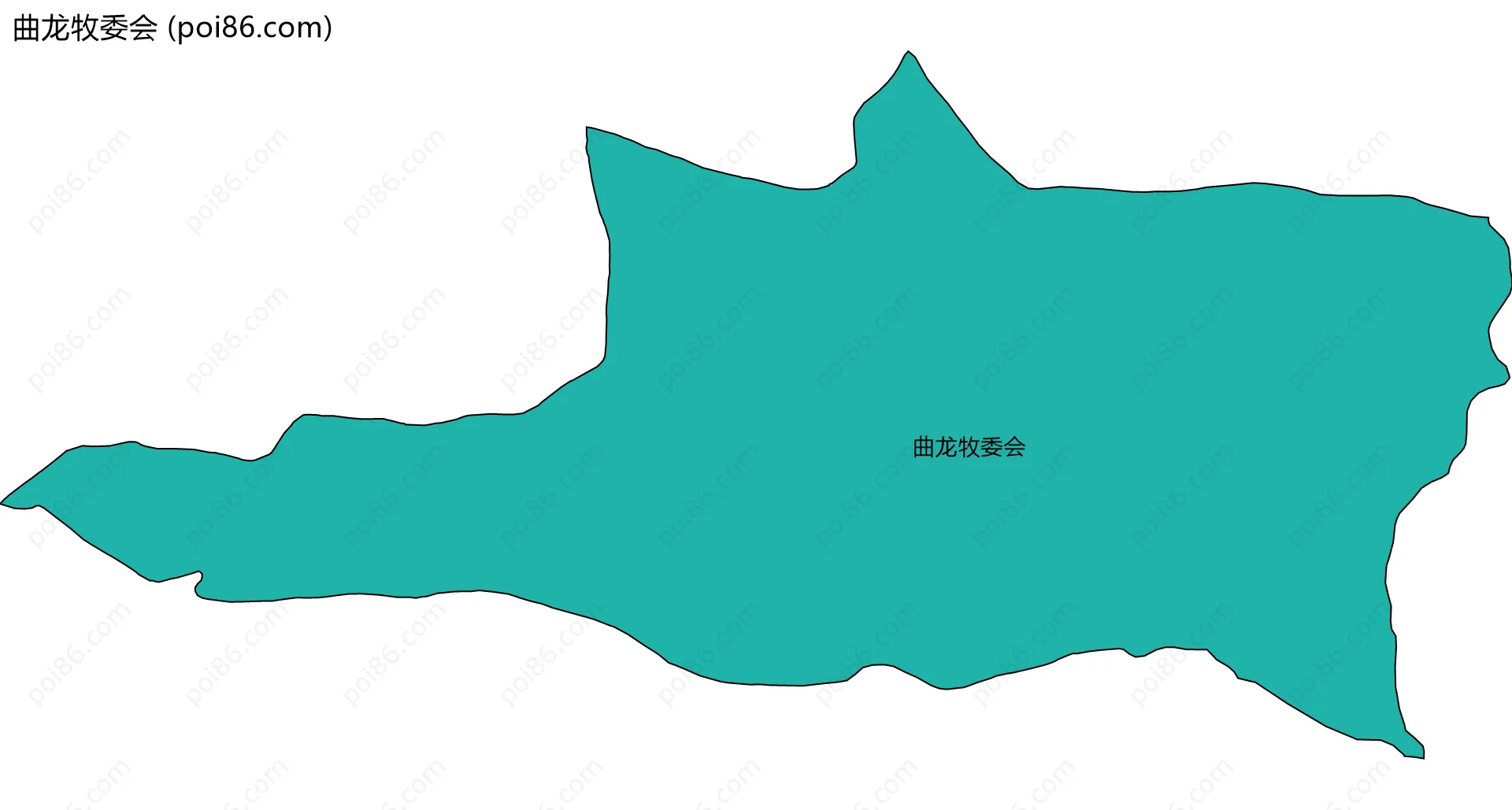 曲龙牧委会边界地图