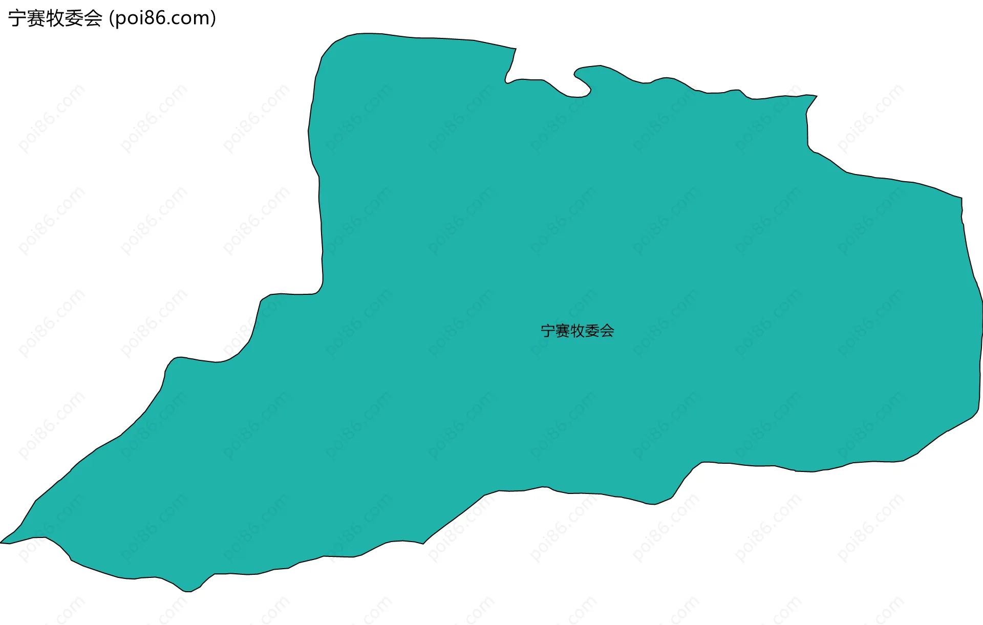 宁赛牧委会边界地图