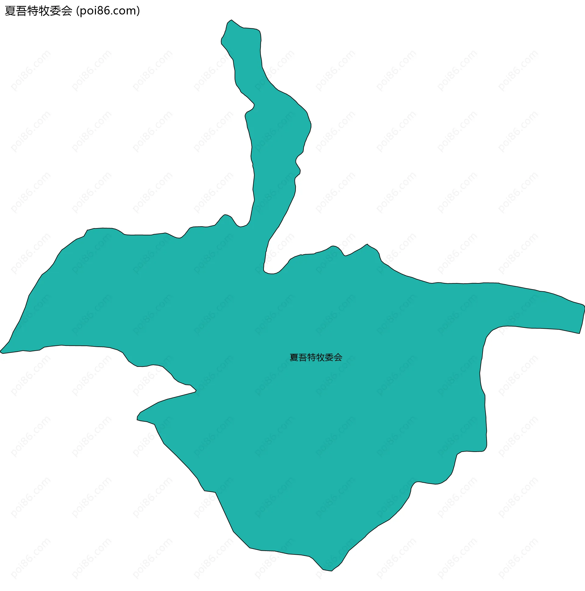 夏吾特牧委会边界地图