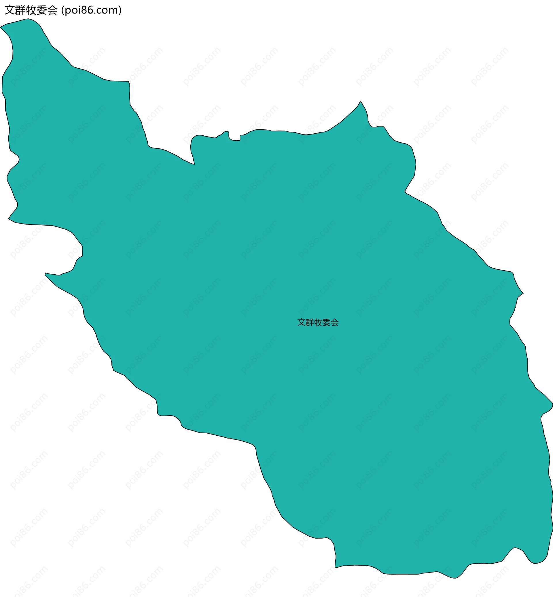 文群牧委会边界地图