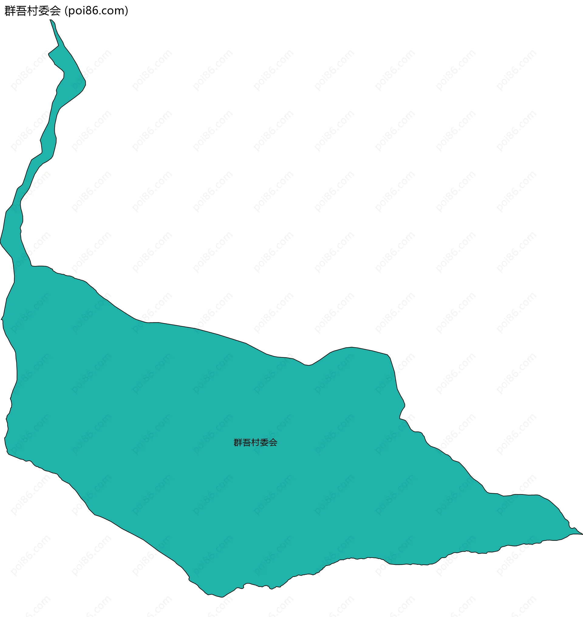群吾村委会边界地图
