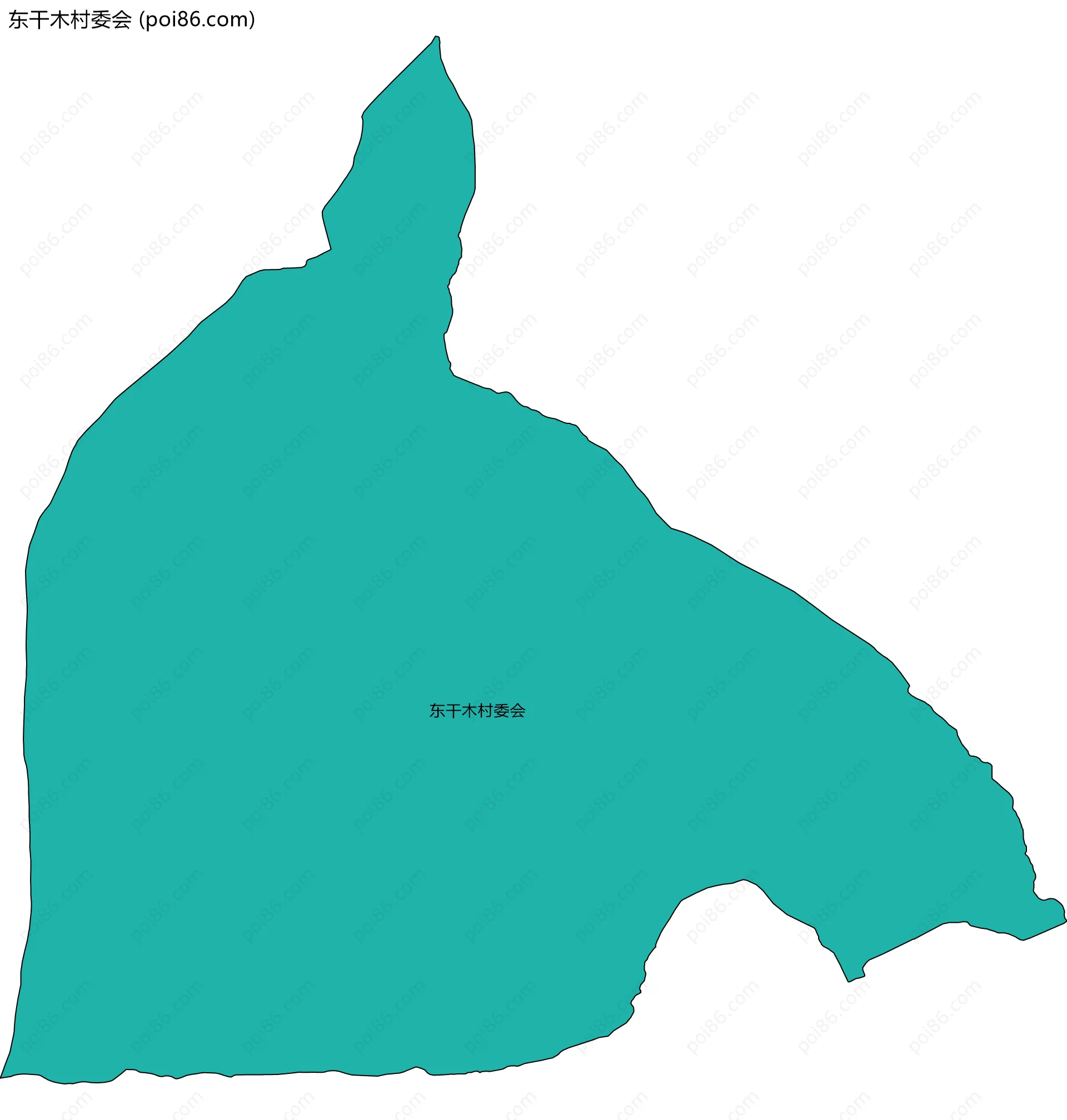 东干木村委会边界地图