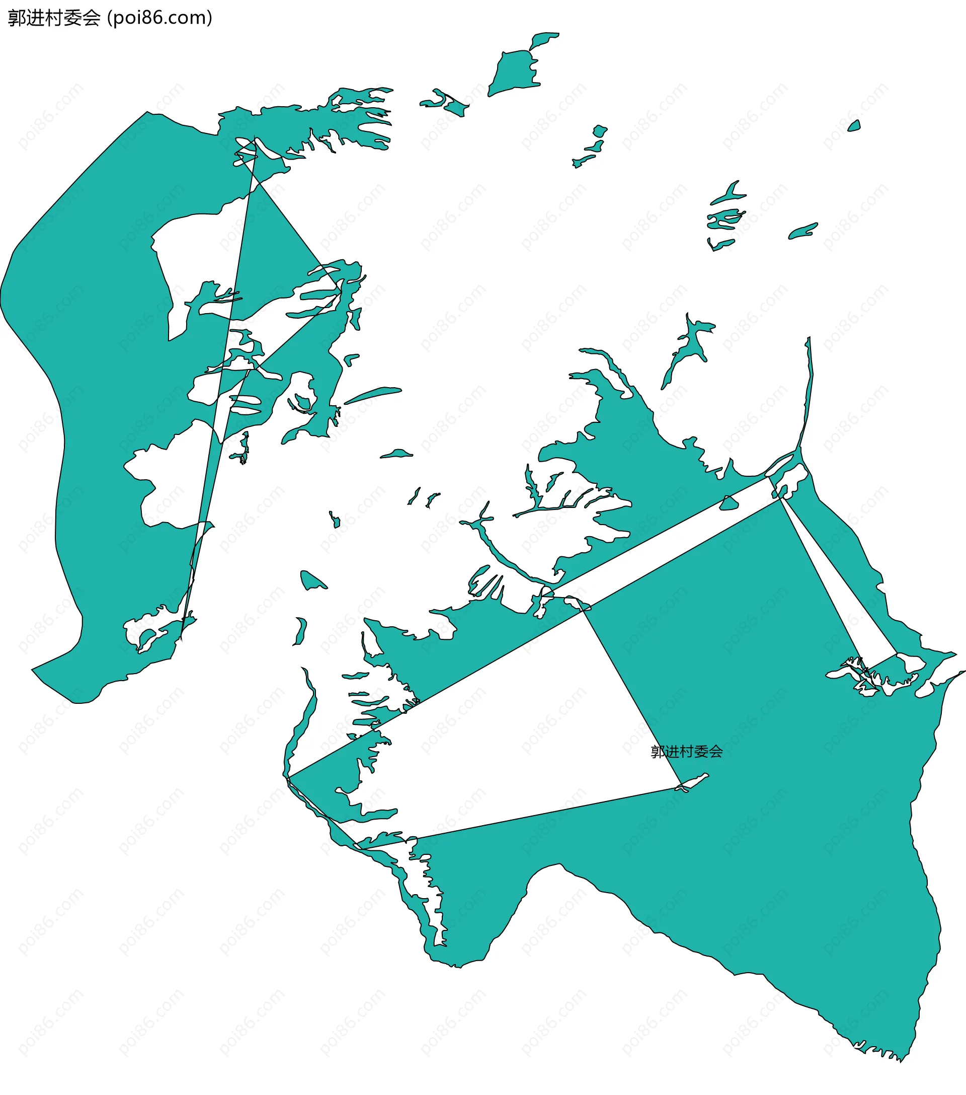 郭进村委会边界地图