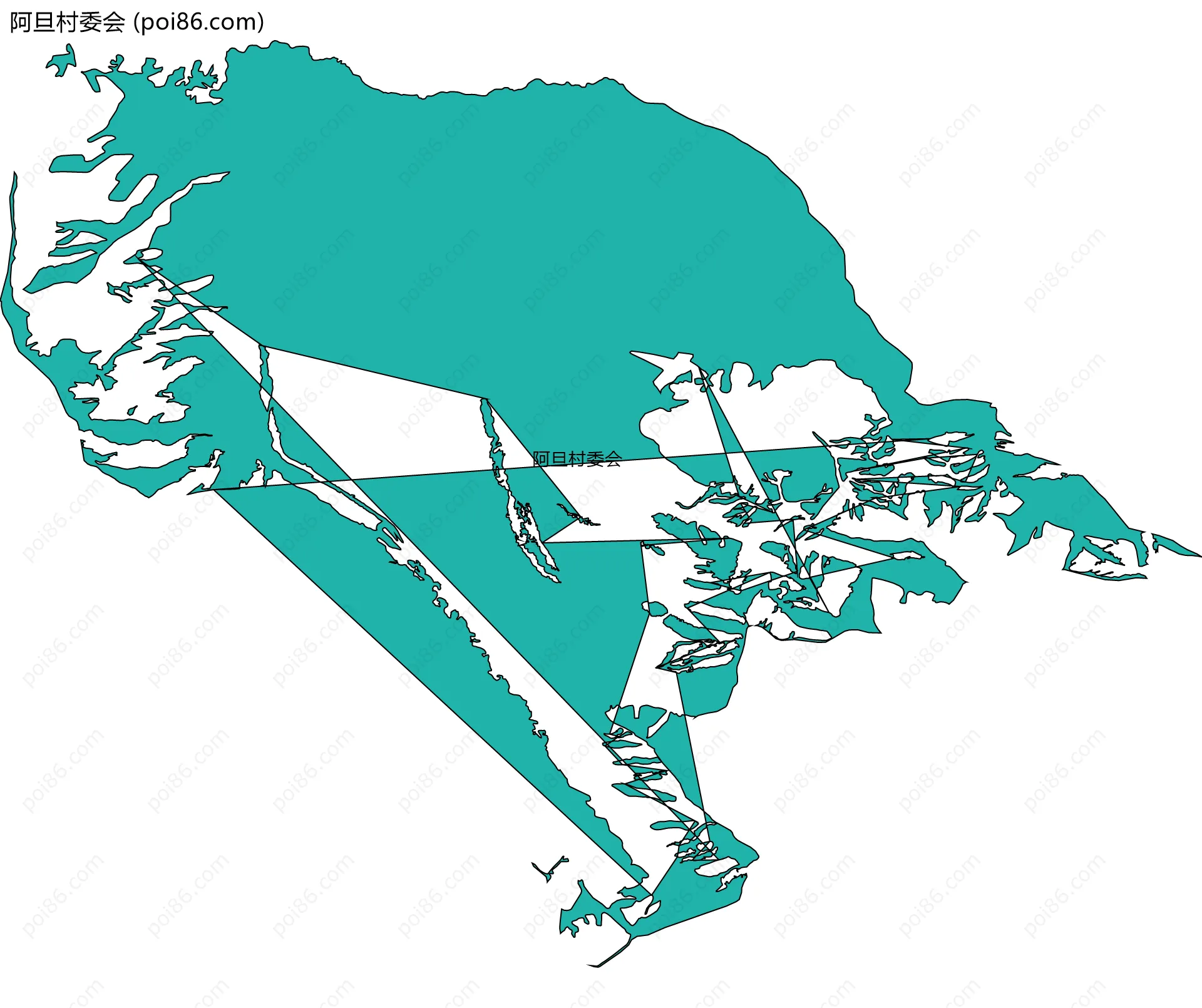 阿旦村委会边界地图